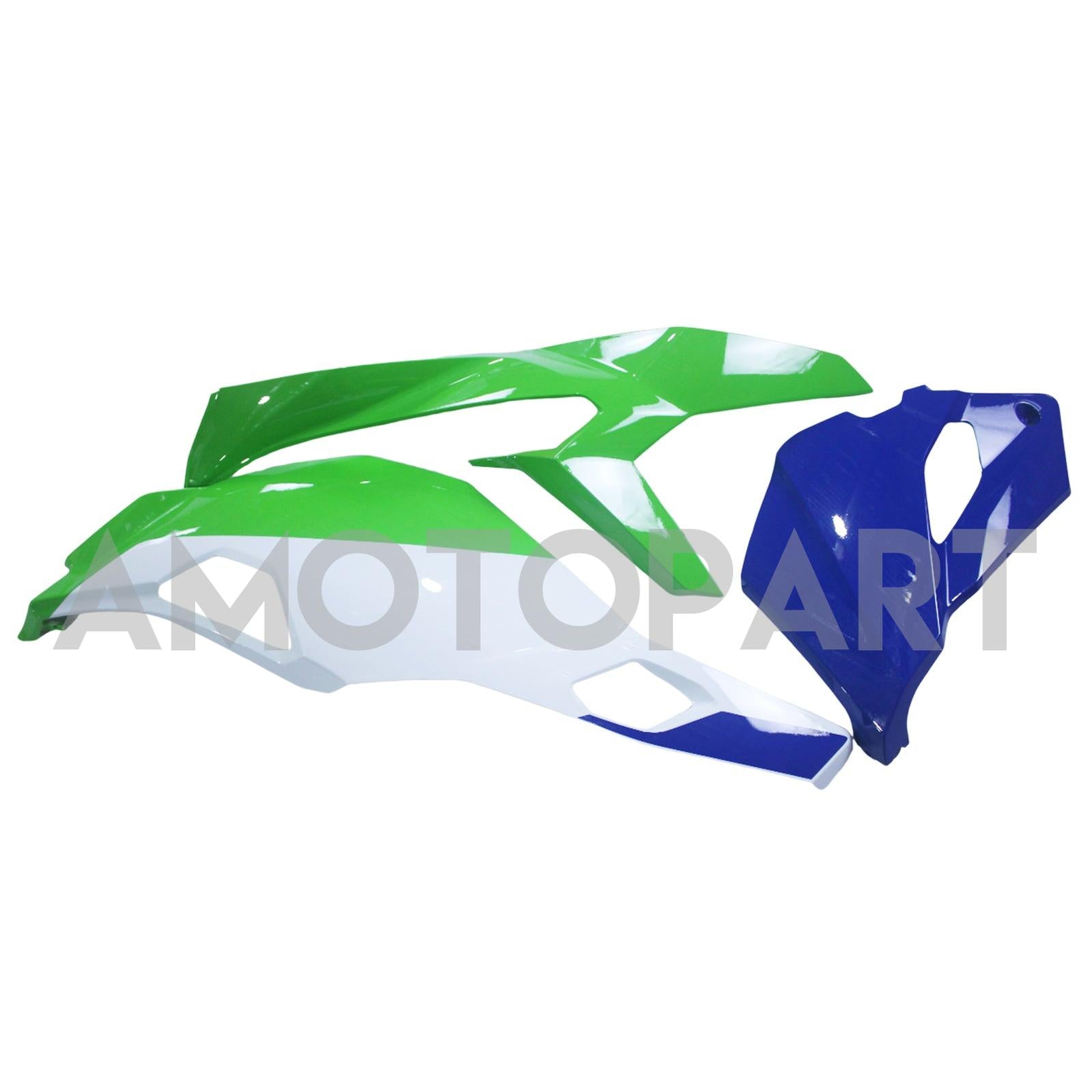 Amotopart 2019-2024 Kawasaki Ninja ZX25R ZX4R ZX4RR ホワイト ブルー ライトグリーン フェアリングキット