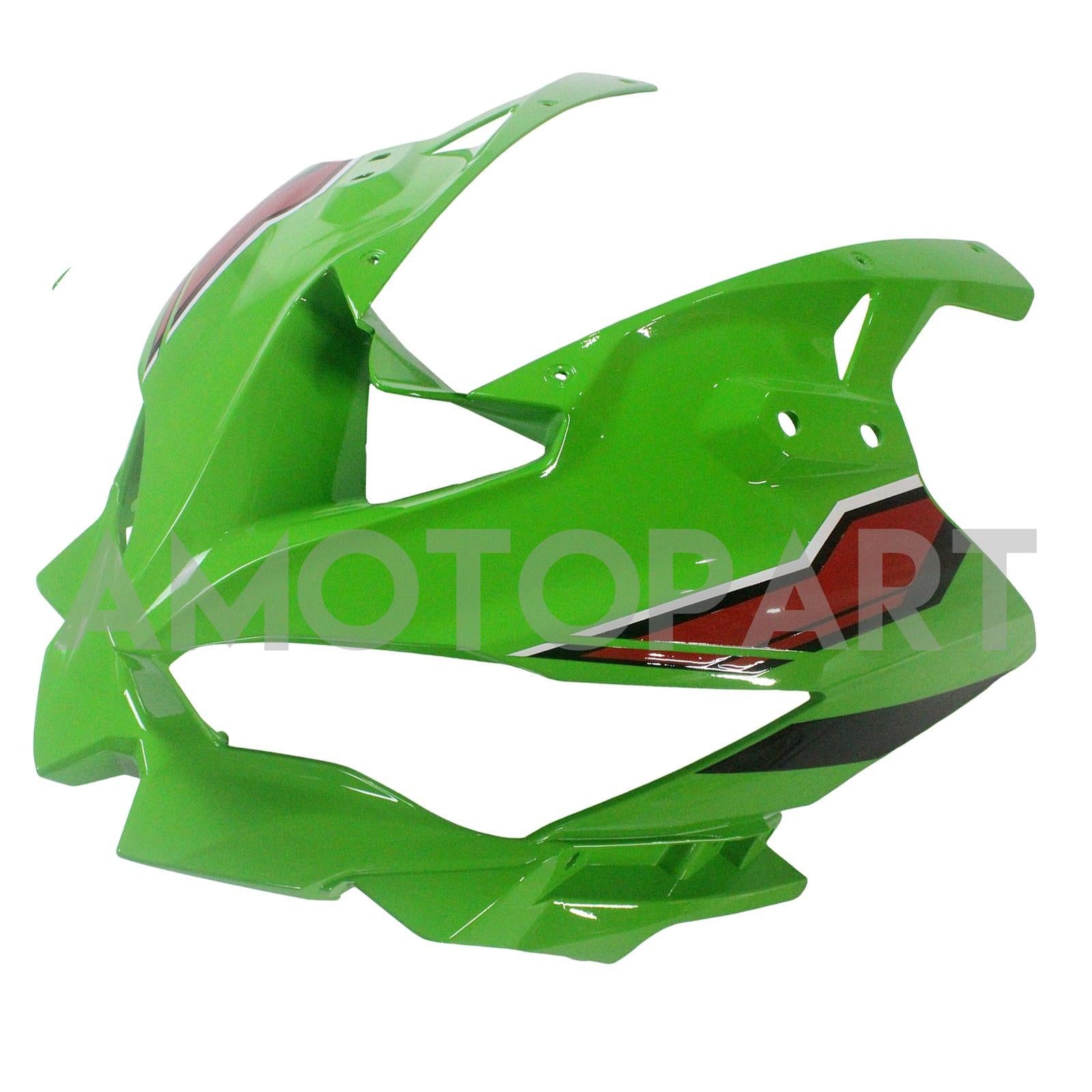 Amotopart 2019-2025 Kawasaki Ninja ZX25R ZX4R ZX4RR Schwarzes hellgrünes Kit