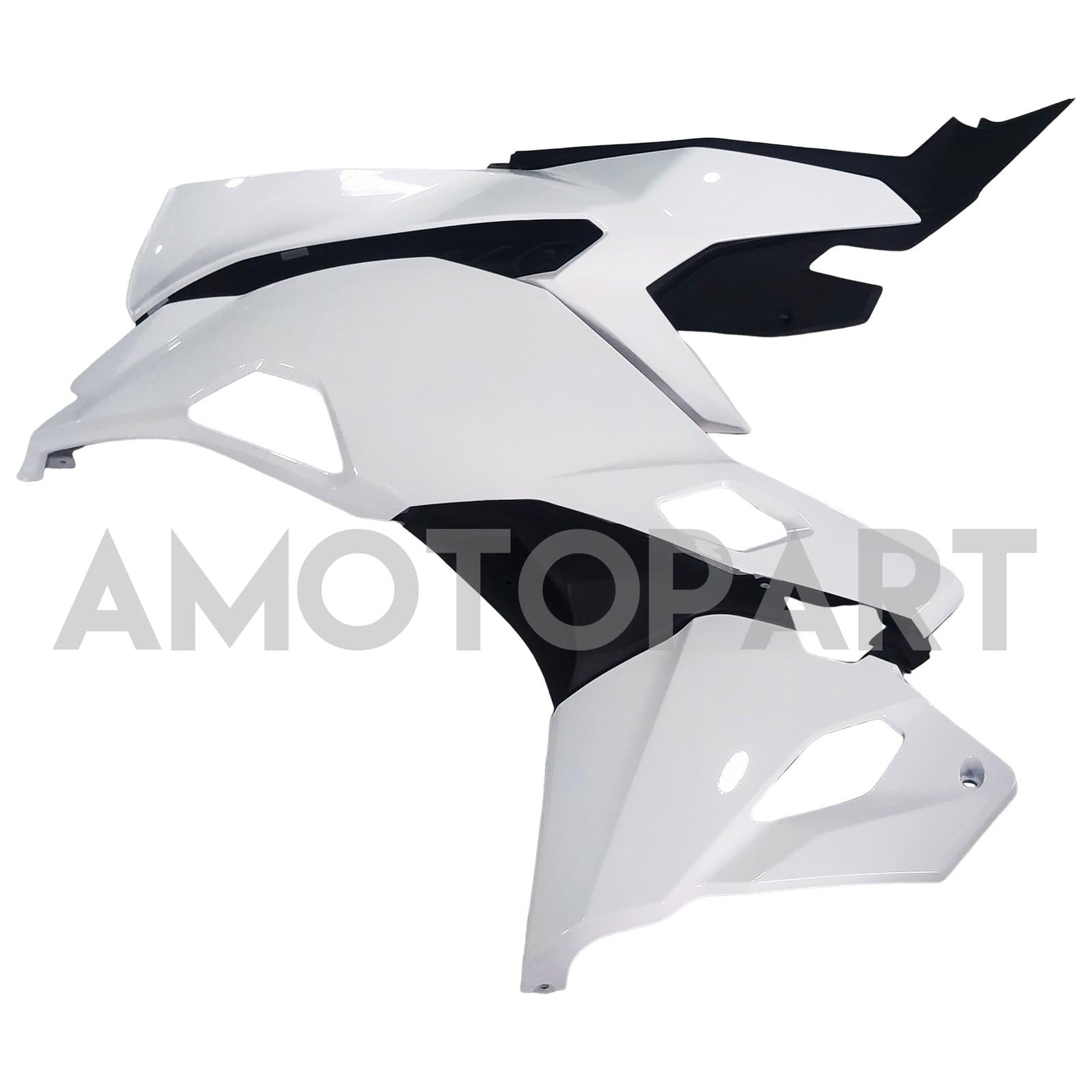 Amotopart 2019-2025 Kawasaki Ninja ZX25R ZX4R ZX4RR Pearl White Fairing Kit
