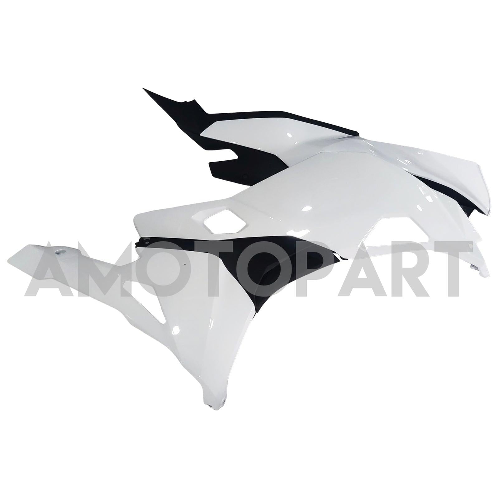 Amotopart 2019-2025 Kawasaki Ninja ZX25R ZX4R ZX4RR Pearl White Fairing Kit