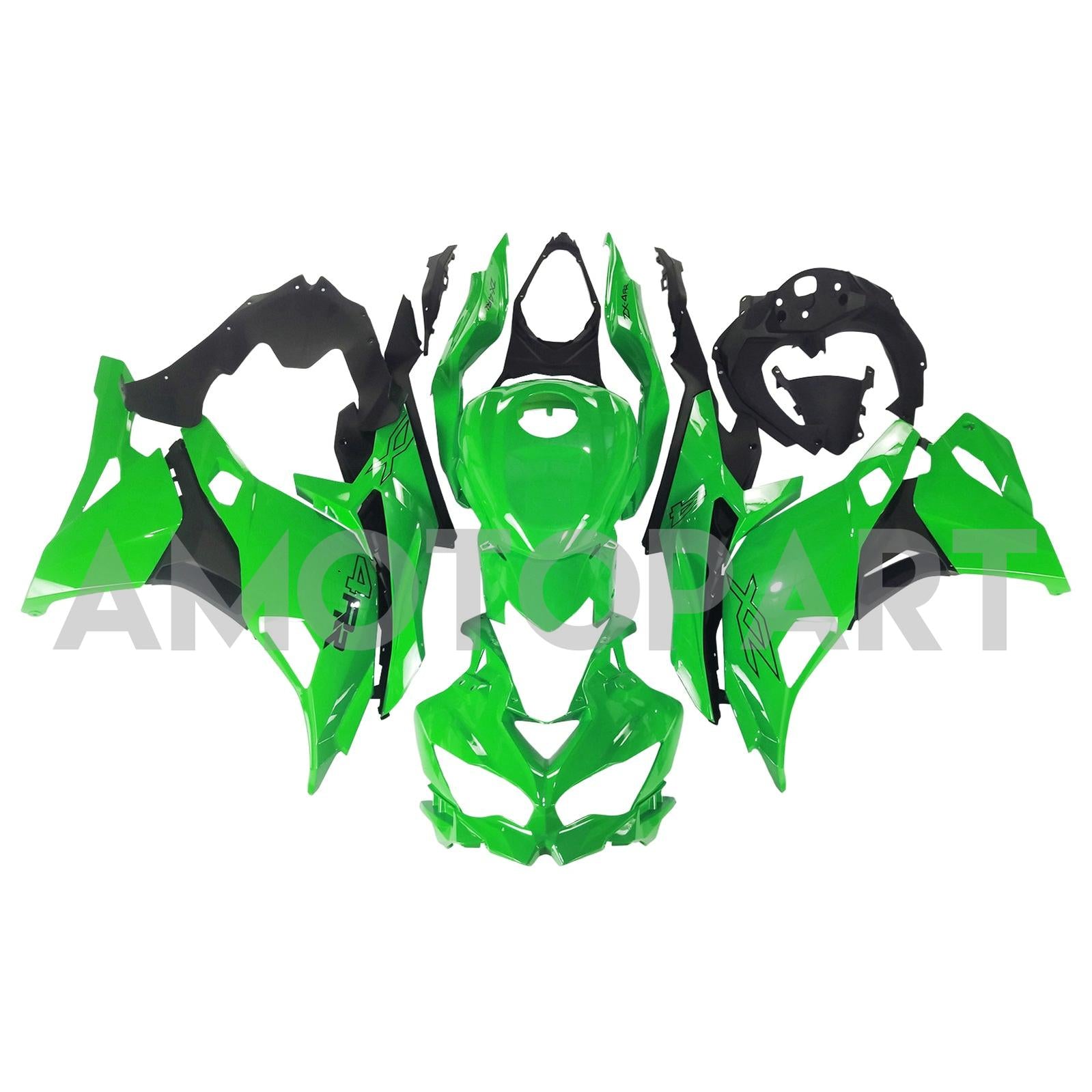 Amotopart 2019-2025 Kawasaki Ninja Zx25R ZX4R ZX4RR Light Green Fairing Kit