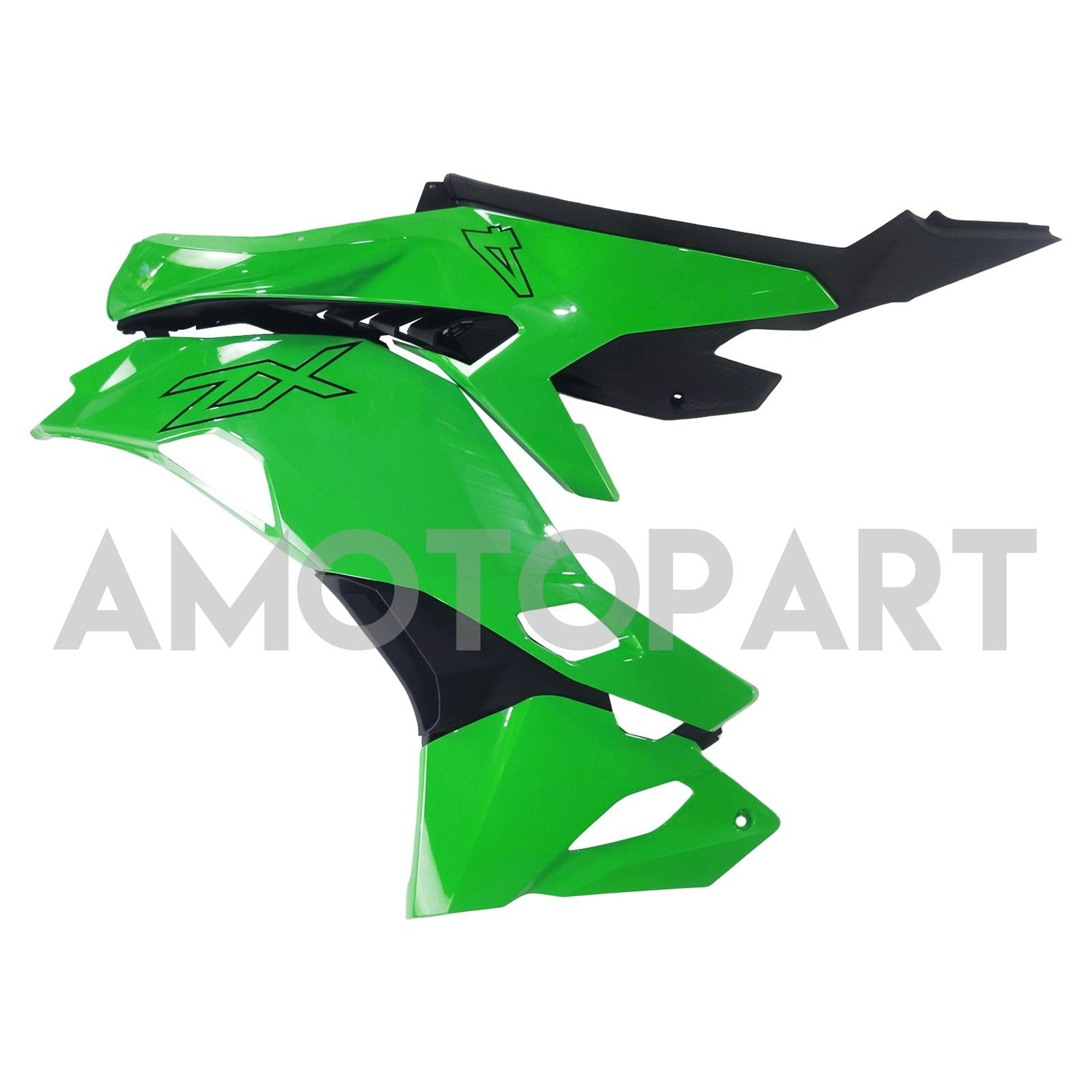 Amotopart 2019-2025 Kawasaki Ninja Zx25R ZX4R ZX4RR Light Green Fairing Kit