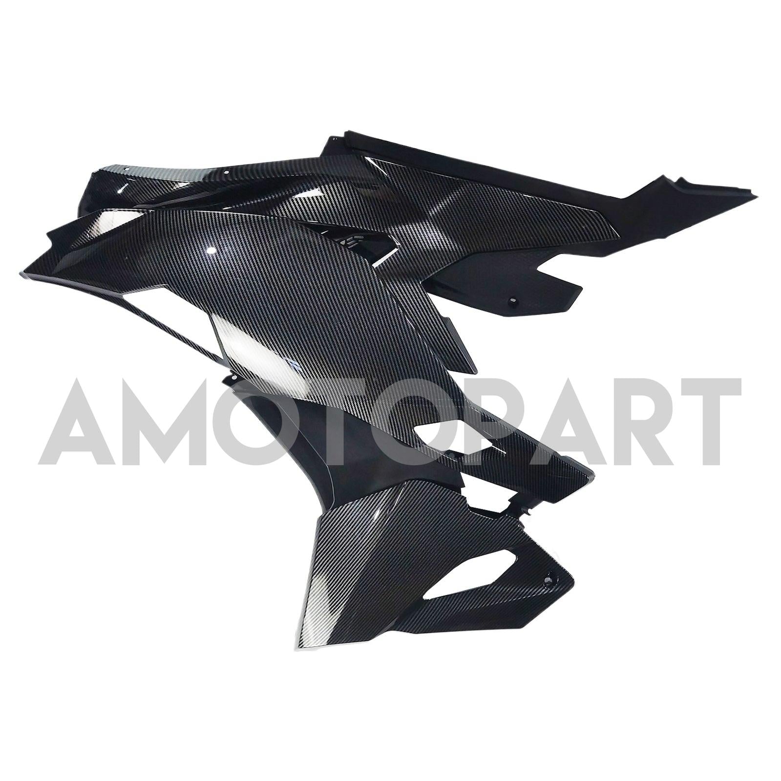Amotopart 2019-2025 Kawasaki Ninja ZX25R ZX4R ZX4RR Carbon Fiber Black Fairing Kit