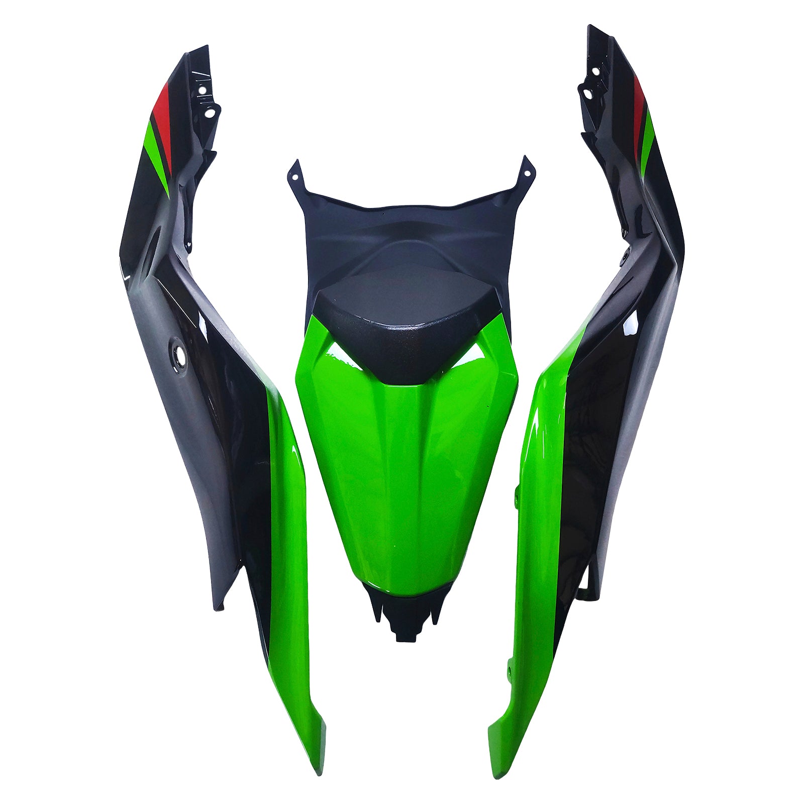 Amotopart 2019-2025 Kawasaki Ninja ZX-25R ZX-4R ZX-4RR Black Green Fairing Kit