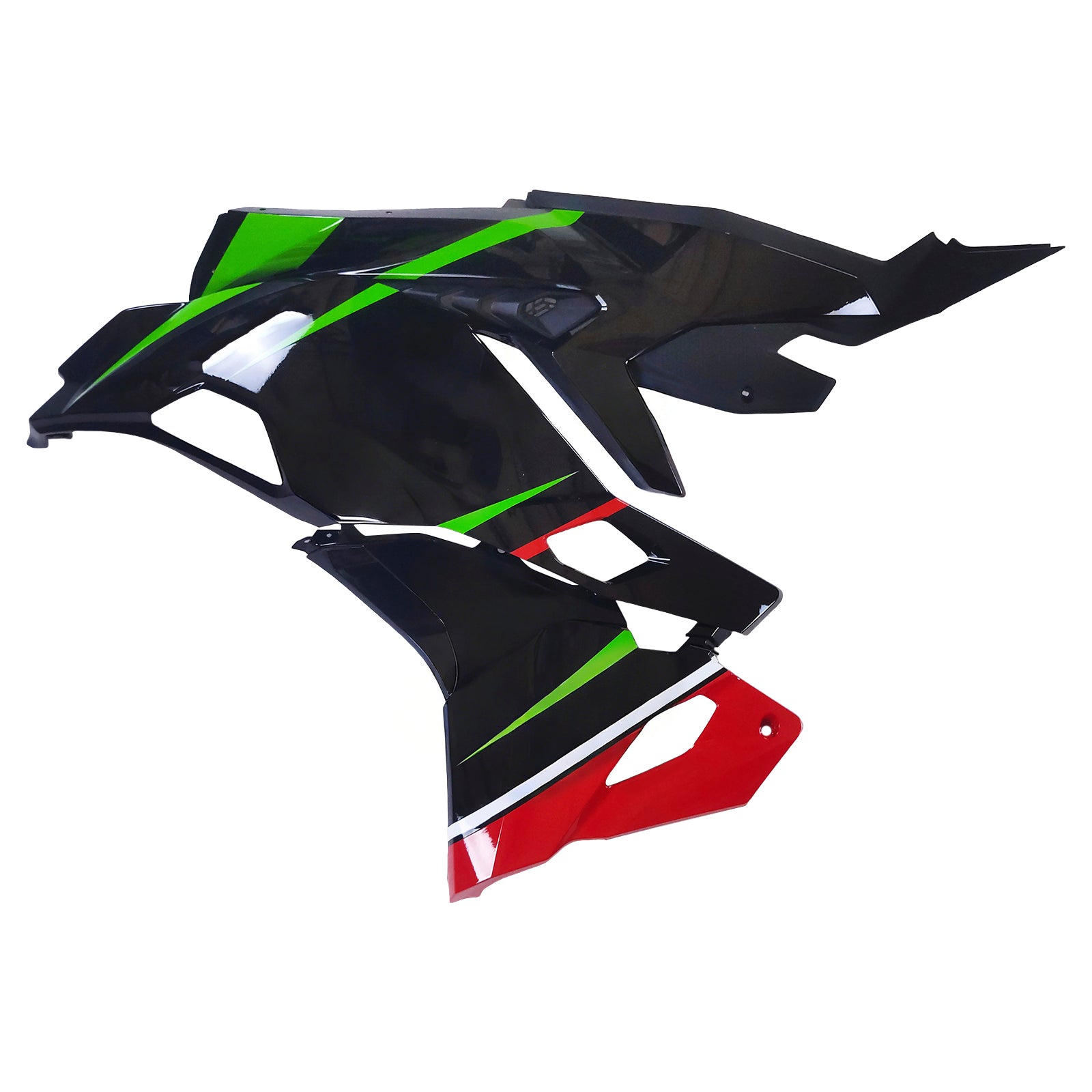 Amotopart 2019-2025 Ninja ZX-25R ZX-4R ZX-4RR Kawasaki Green&Red Fairing Kit