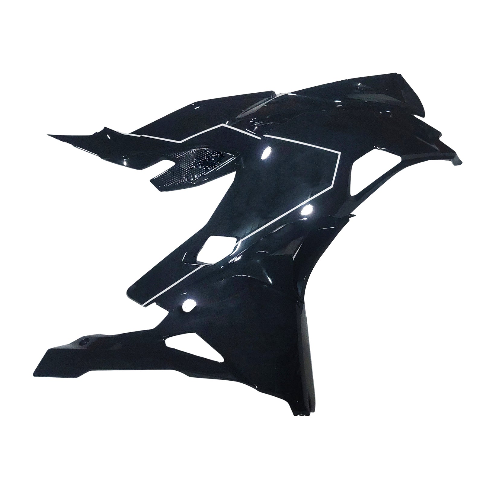 AMOTOPART 2019-2025 NINJA ZX-25R ZX-4R ZX-4RR KAWASAKI SVART MED VIT EMBLEMS FAIRING KIT