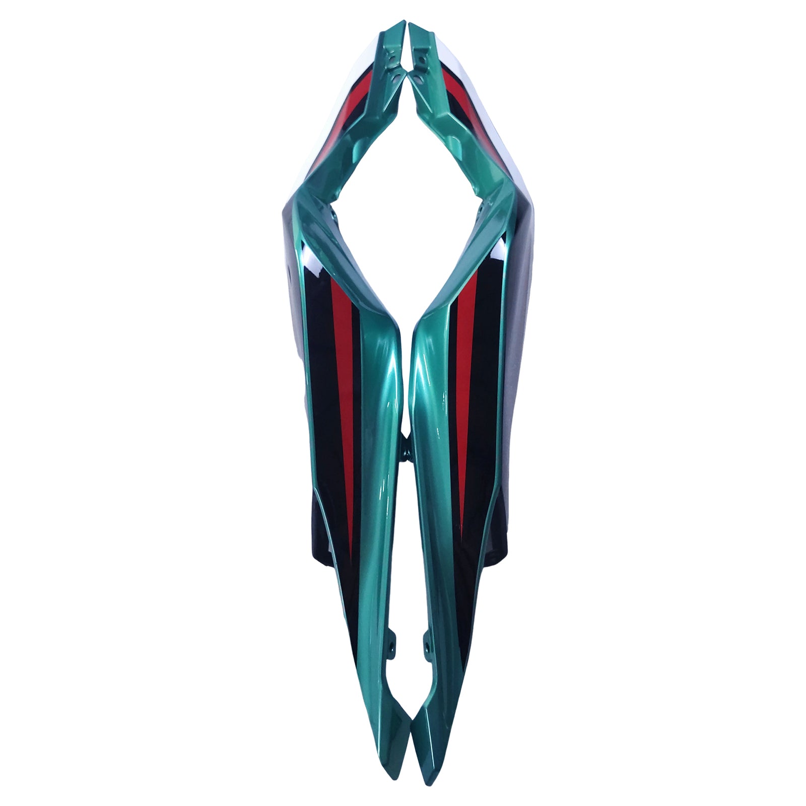 Amotopart 2019-2025 Ninja ZX-25R ZX-4R ZX-4RR Kawasaki Green & Red Stripes Fairing Kit