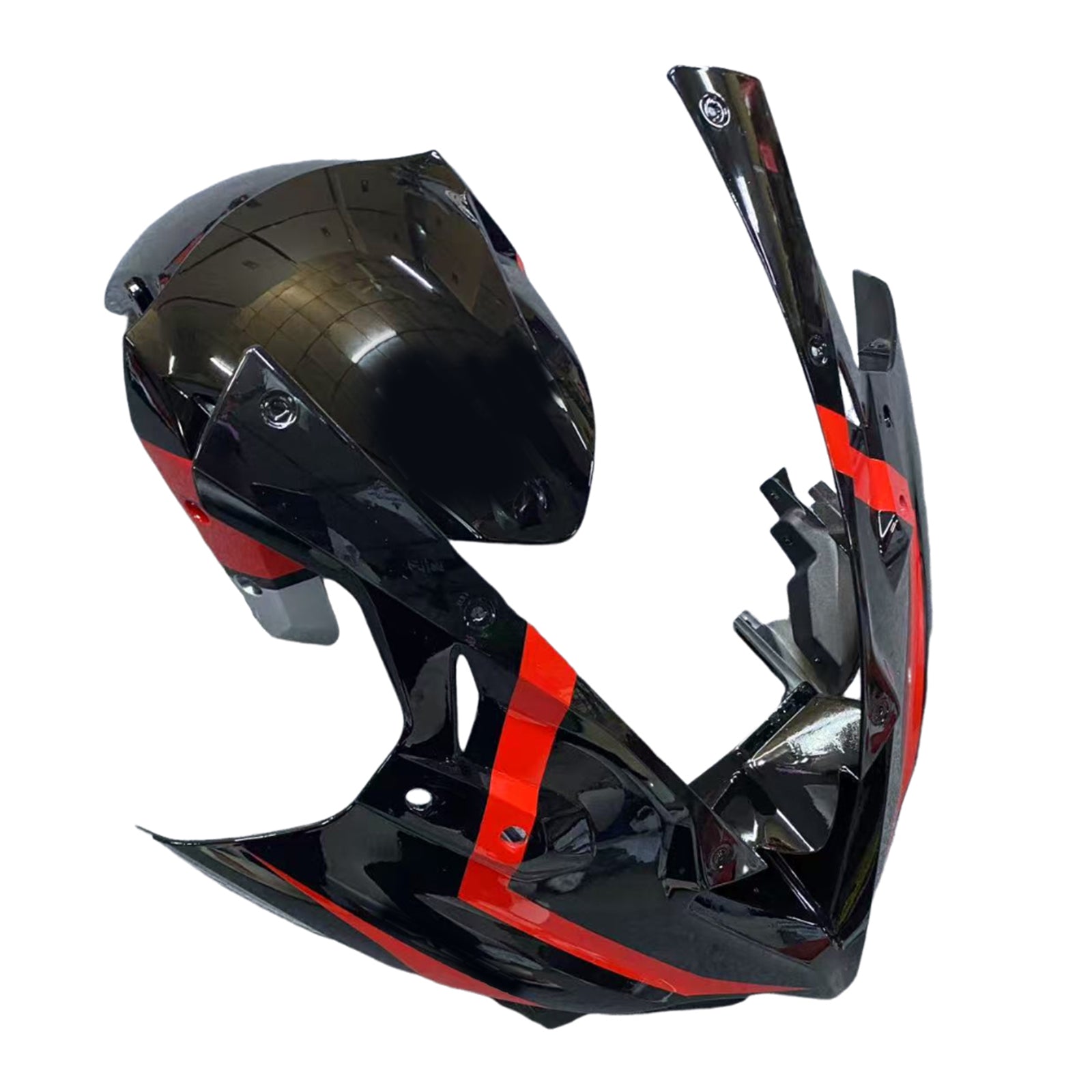 Amotopart 2019-2025 Ninja ZX-25R ZX-4R ZX-4RR Kawasaki Red & Silver Fairing Kit