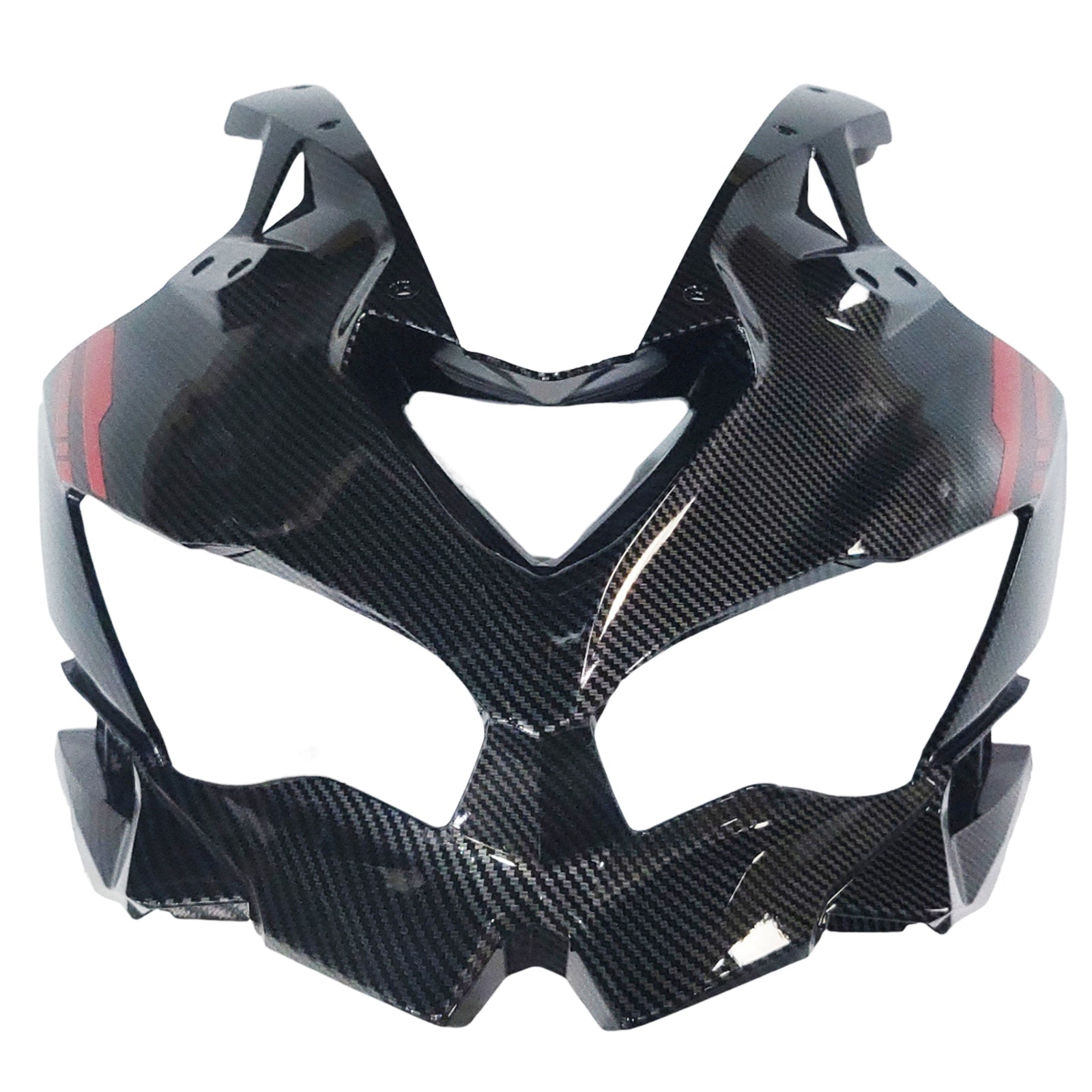 Amotopart 2019–2025 Ninja ZX-25R ZX-4R ZX-4RR Kawasaki Kohlefaser mit roten Akzenten Verkleidungsset