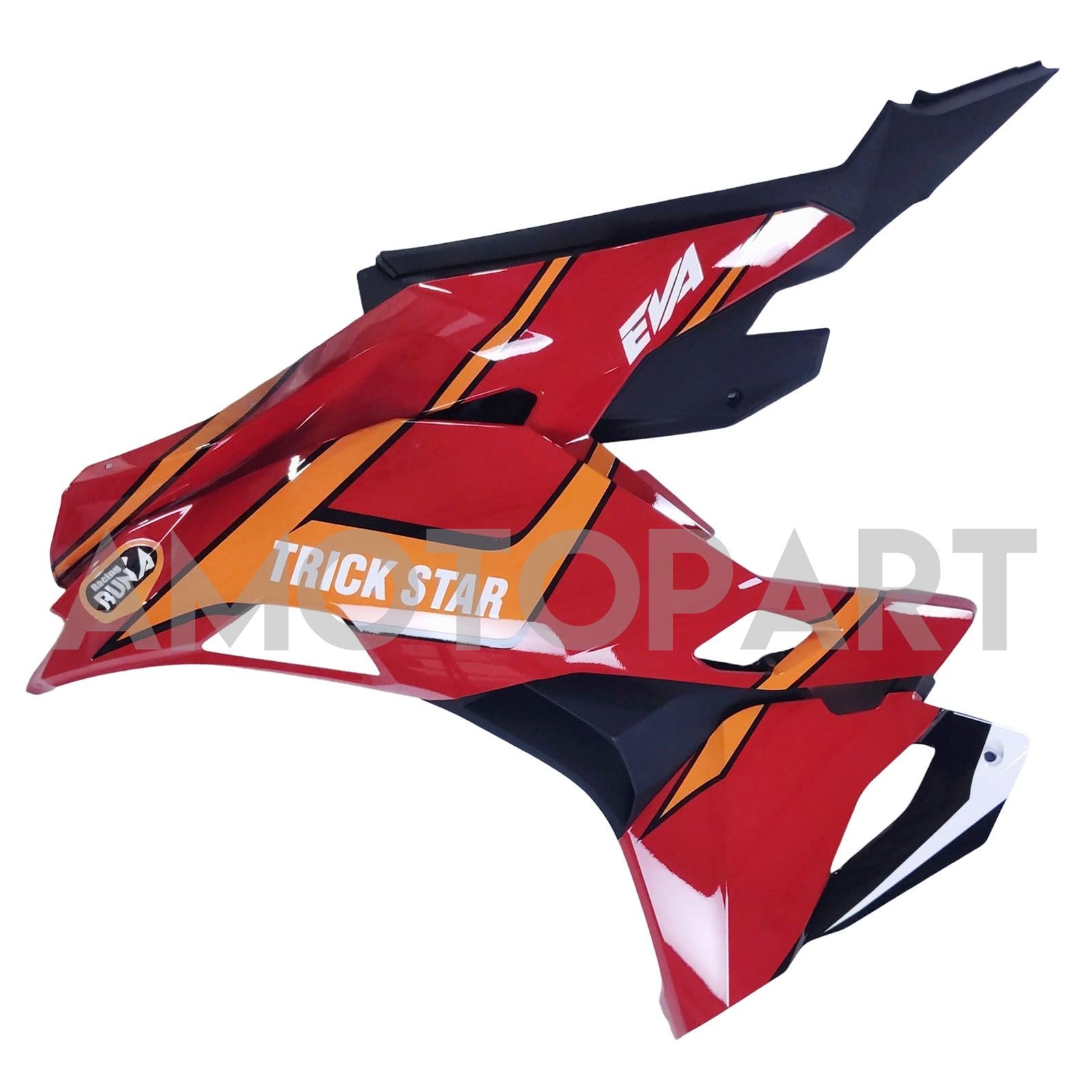Amotopart 2019-2025 Ninja ZX-25R ZX-4R ZX-4RR Kawasaki Red&Orange Fairing Kit