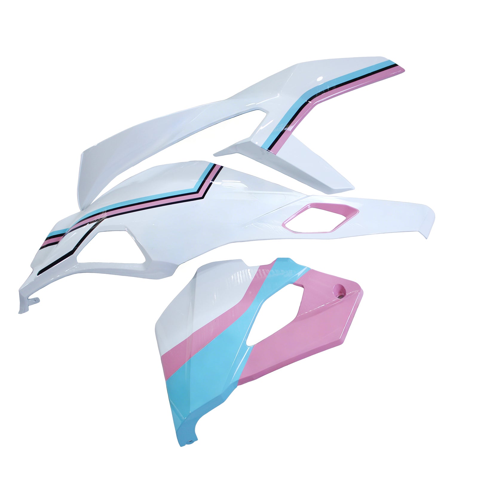 Amotopart 2019-2025 Ninja ZX-25R ZX-4R ZX-4RR Kawasaki Pink & Blue Fairing Kit