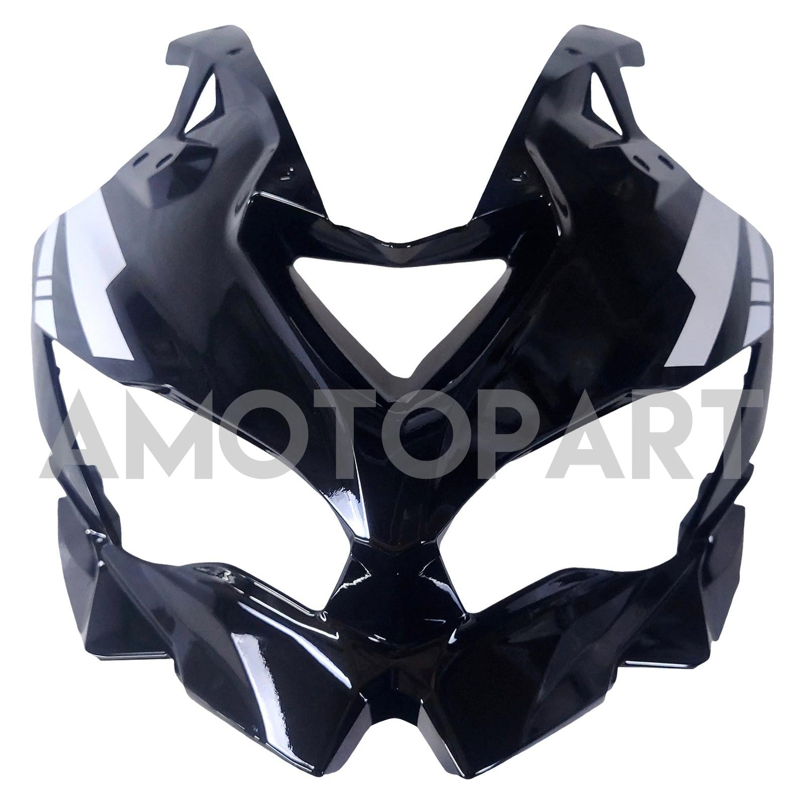 Amotopart 2019-2024 Ninja ZX-25R ZX-4R ZX-4RR Kawasaki Kit carena a strisce bianche e nere