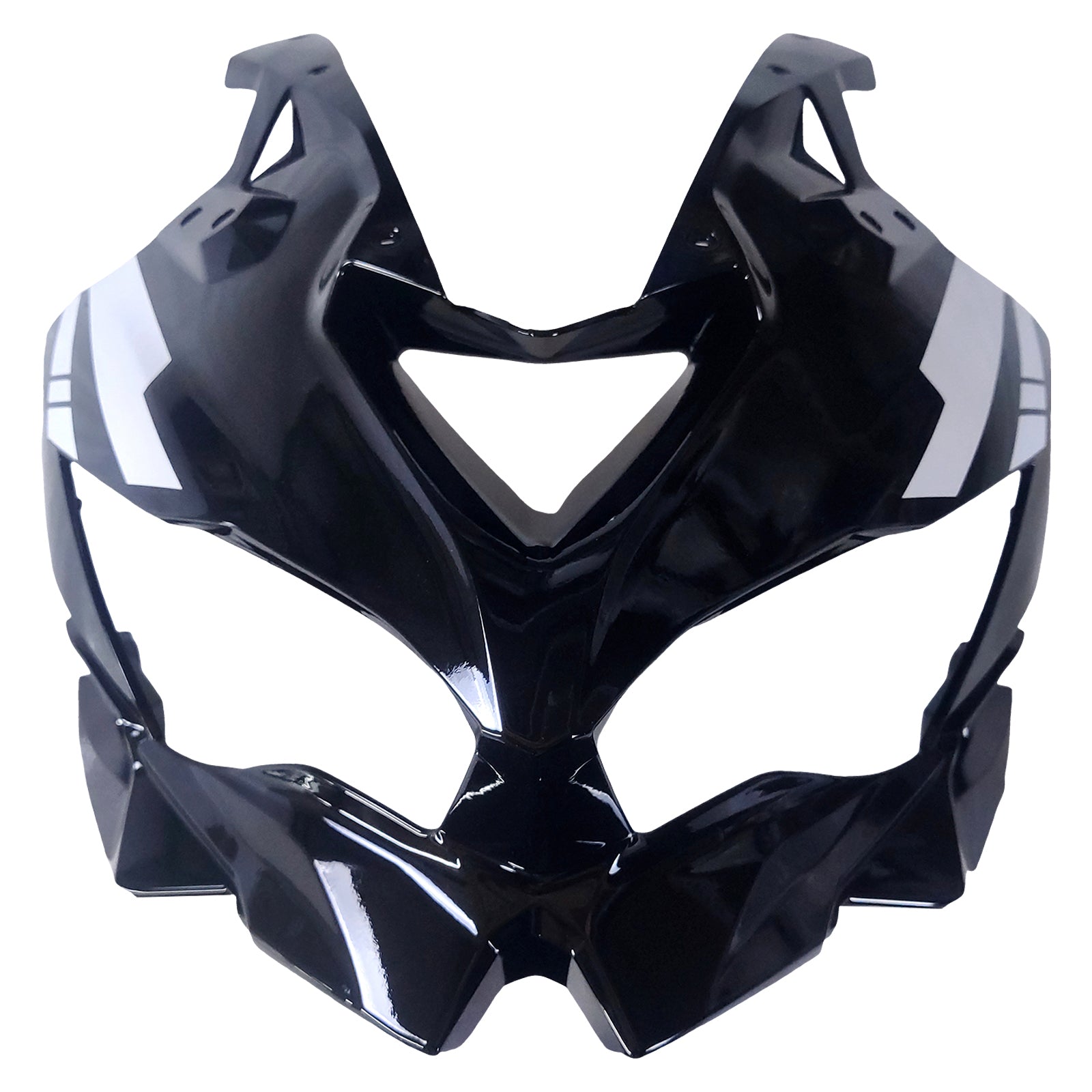 Amotopart 2019-2025 Ninja ZX-25R ZX-4R ZX-4RR Kawasaki Black & White Stripes Fairing Kit