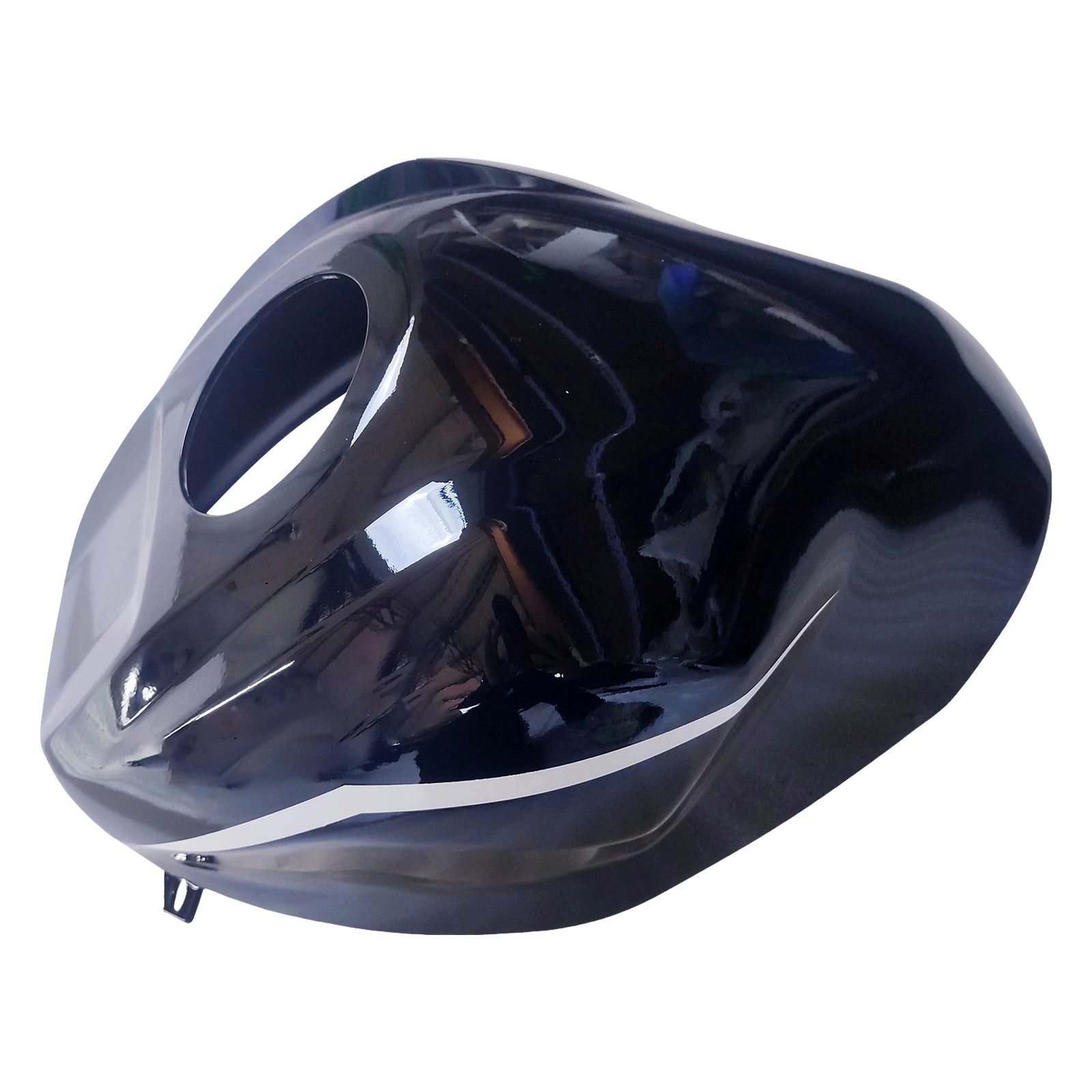 Amotopart 2019-2025 Ninja ZX-25R ZX-4R ZX-4RR Kawasaki Black & White Stripes Fairing Kit