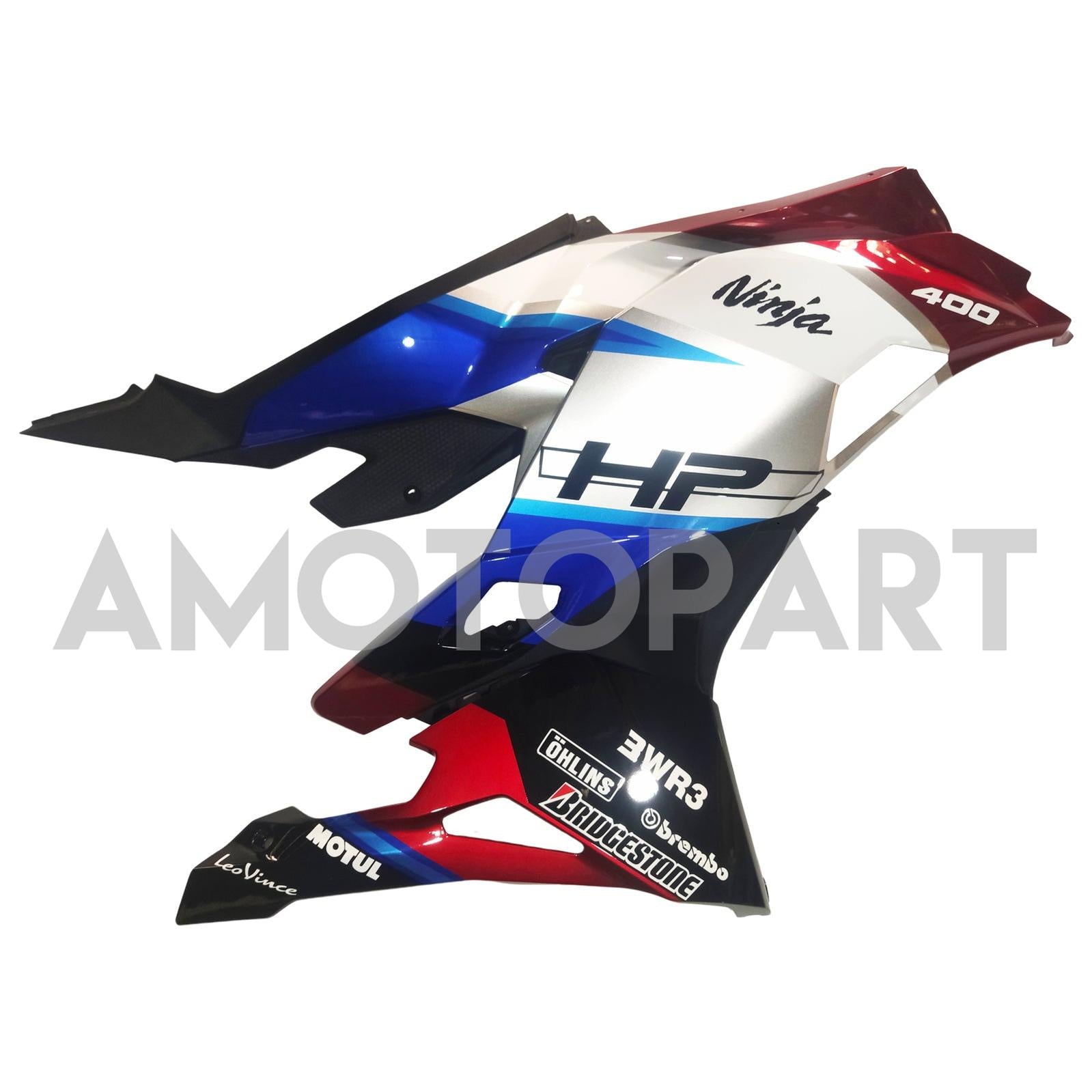 Amotopart 2019–2025 Ninja ZX-25R ZX-4R ZX-4RR Kawasaki Rot&Blaues Verkleidungskit