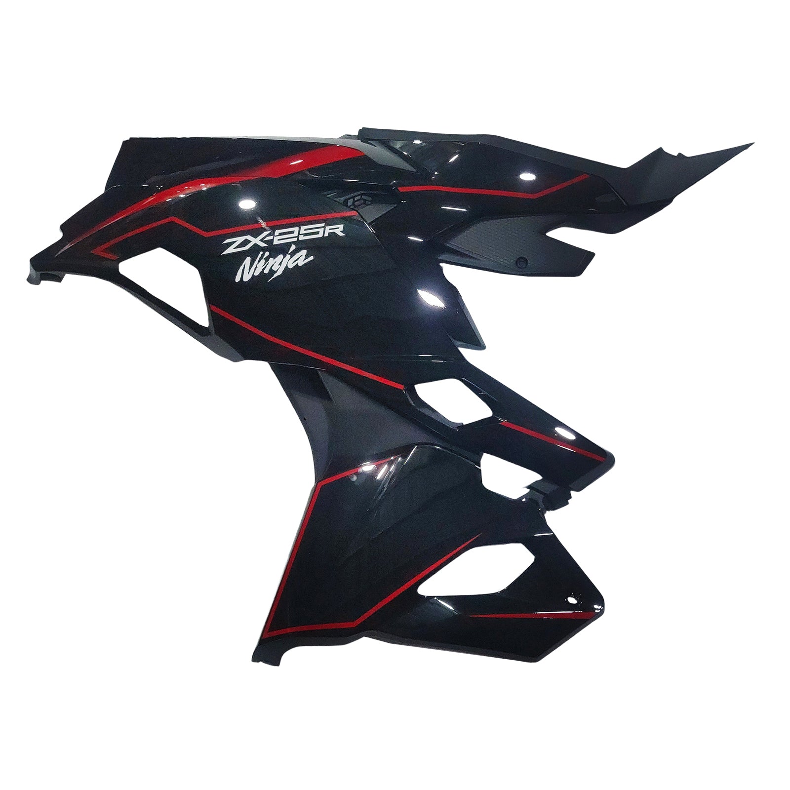 Amotopart 2019-2026 Ninja ZX-25R ZX-4R ZX-4RR Kawasaki Zwart&REd Stripes Kuipset