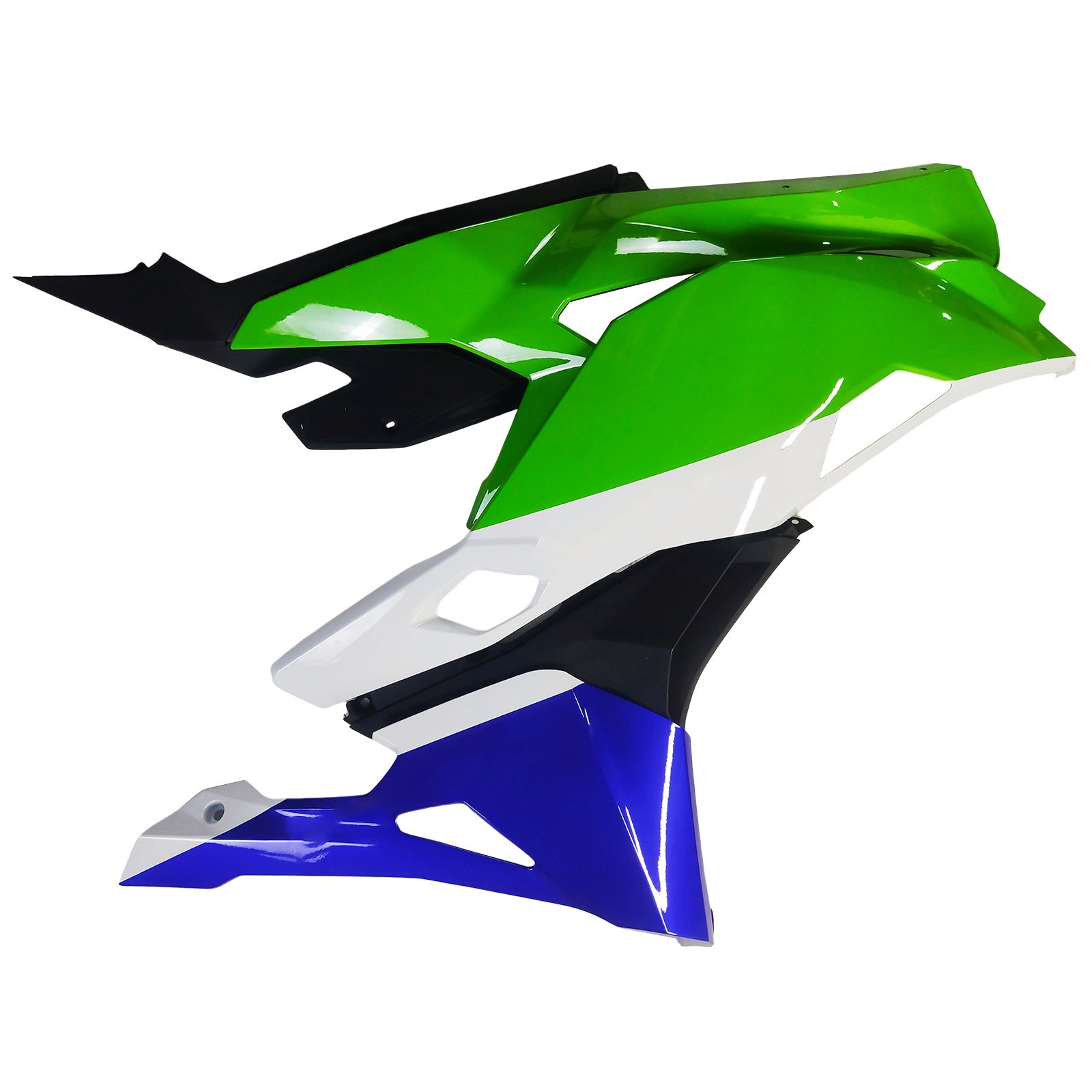 Amotopart 2019-2025 Ninja ZX-25R ZX-4R ZX-4RR Kawasaki Green&Blue Fairing Kit