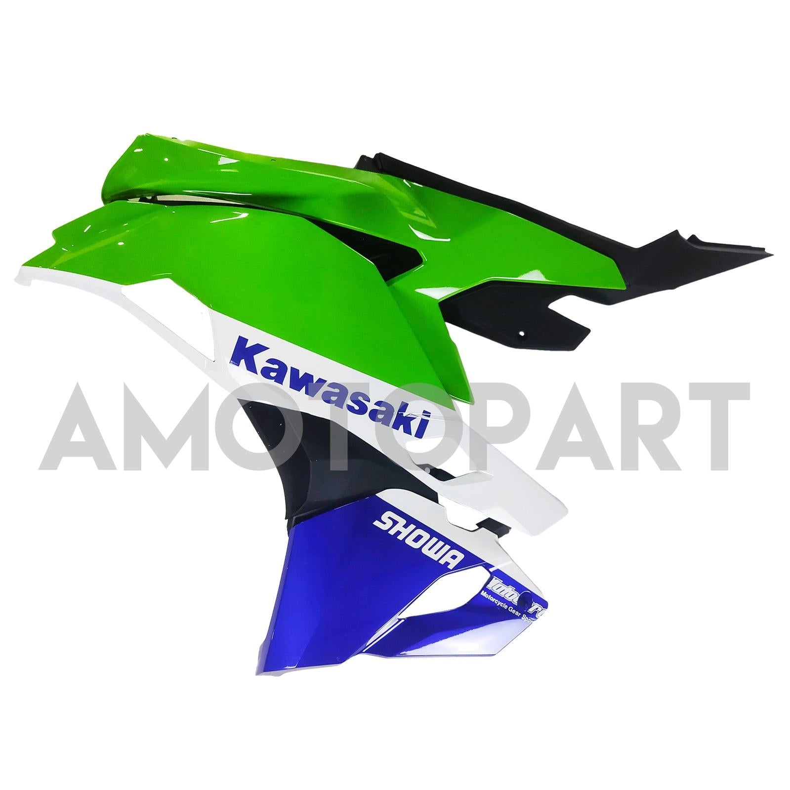 Amotopart 2019-2025 Ninja ZX-25R ZX-4R ZX-4RR Kawasaki Green & Blue Fairing Kit