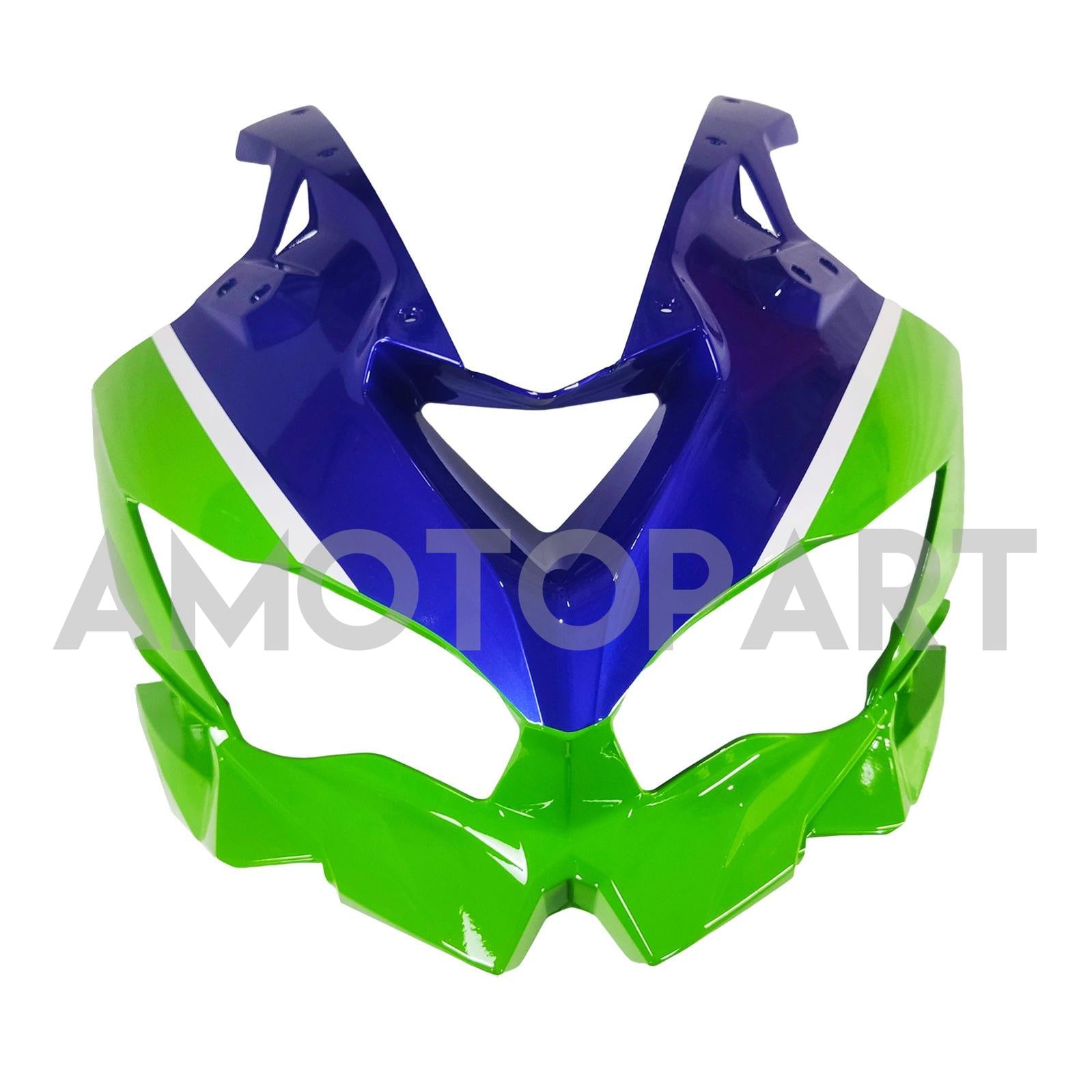 Amotopart 2019-2025 Ninja ZX-25R ZX-4R ZX-4RR Kawasaki Green & Blue Fairing Kit