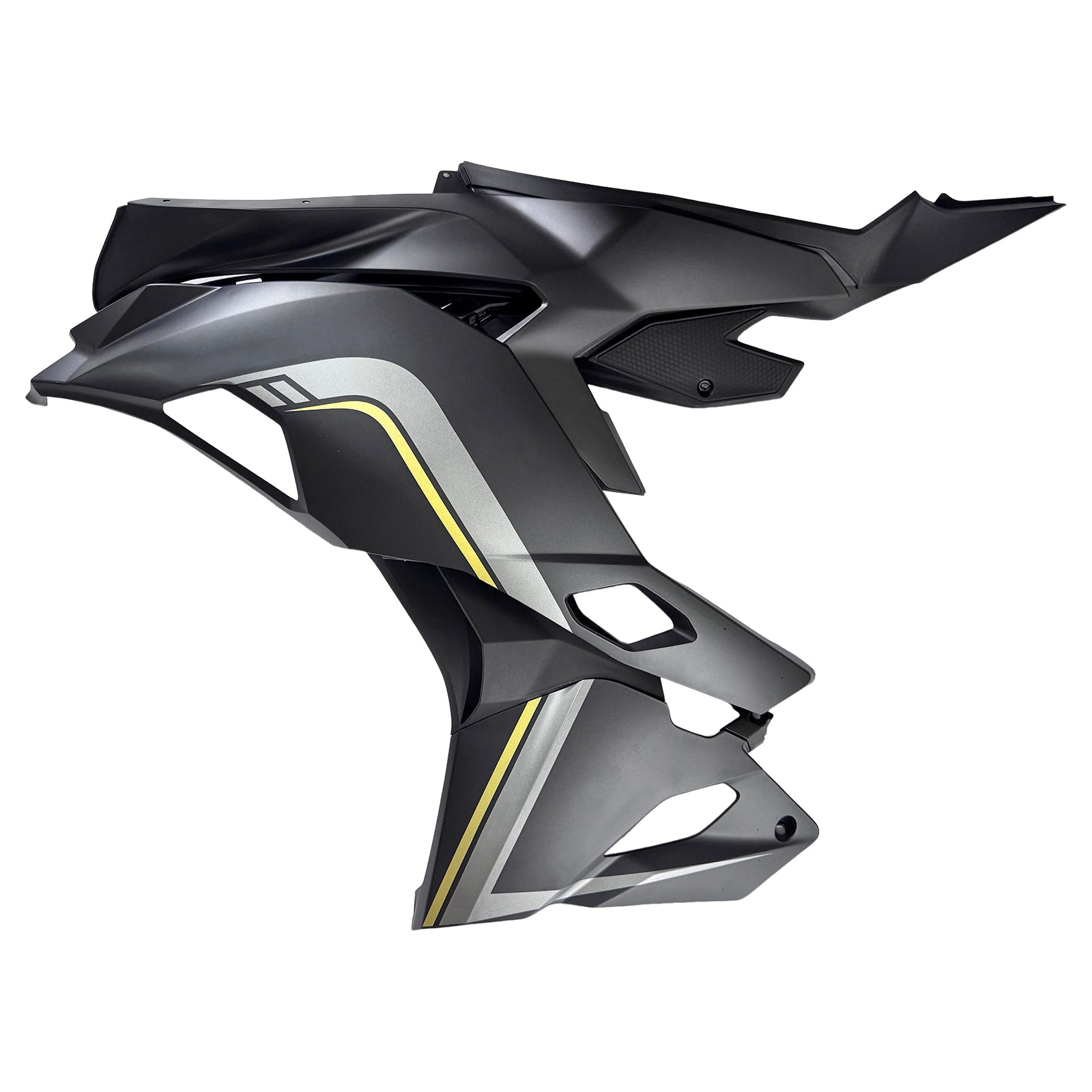 Amotopart 2019-2025 Ninja ZX-25R ZX-4R ZX-4RR KAWASAKI Black & Gold Strips Fairing Kit