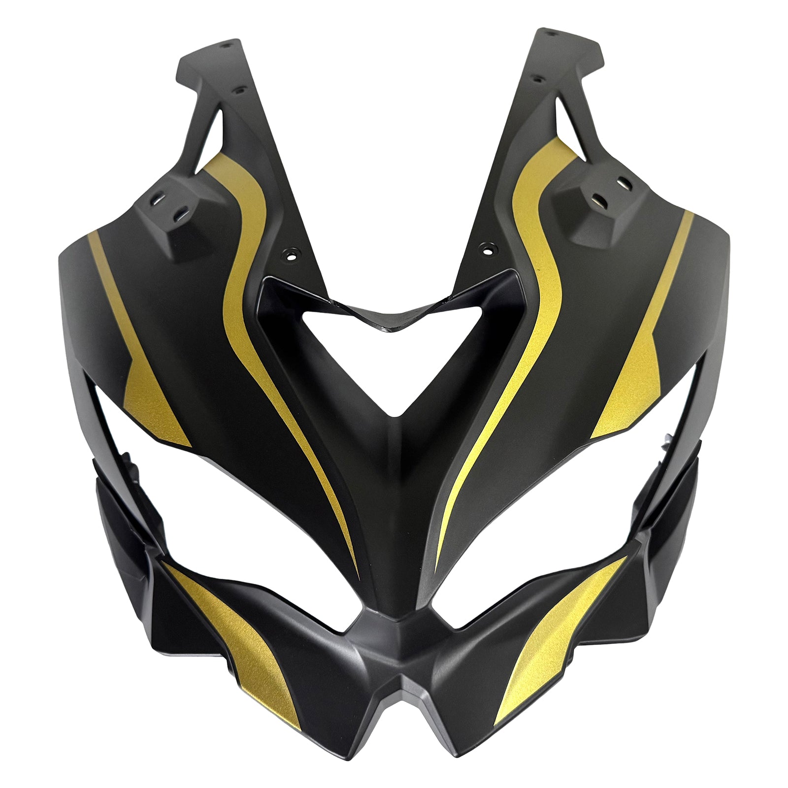 Amotopart 2019-2025 Ninja ZX-25R ZX-4R ZX-4RR KAWASAKI Black & Gold Strips Fairing Kit