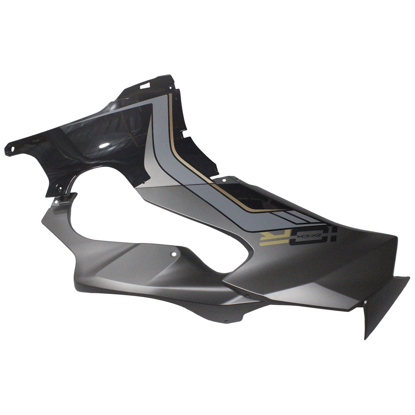 Amotopart 2021-2025 Kawasaki ZX10R ZX10RR Black Style4 Fairing Kit