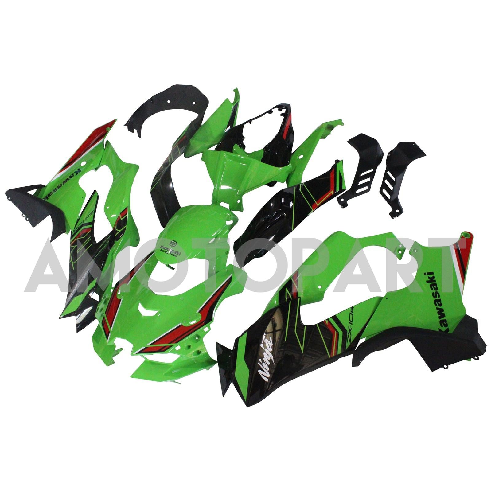 AMOTOPT 2021-2025 KAWASAKI ZX10R ZX10RR GREEN BLACK STILO8 KIT