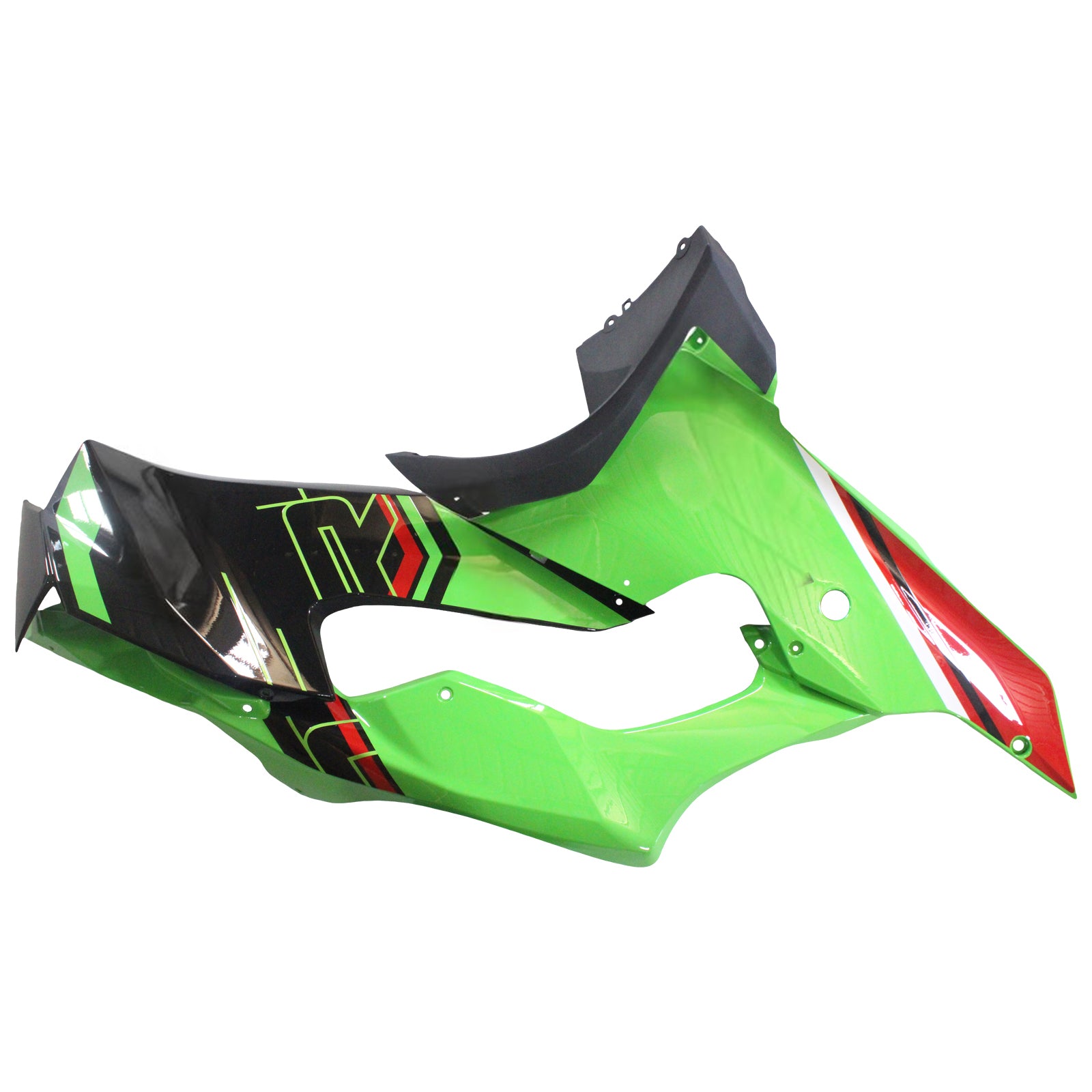Amotopart 2021-2025 Kawasaki ZX10R ZX10RR Green Black Style8 Fairing Kit