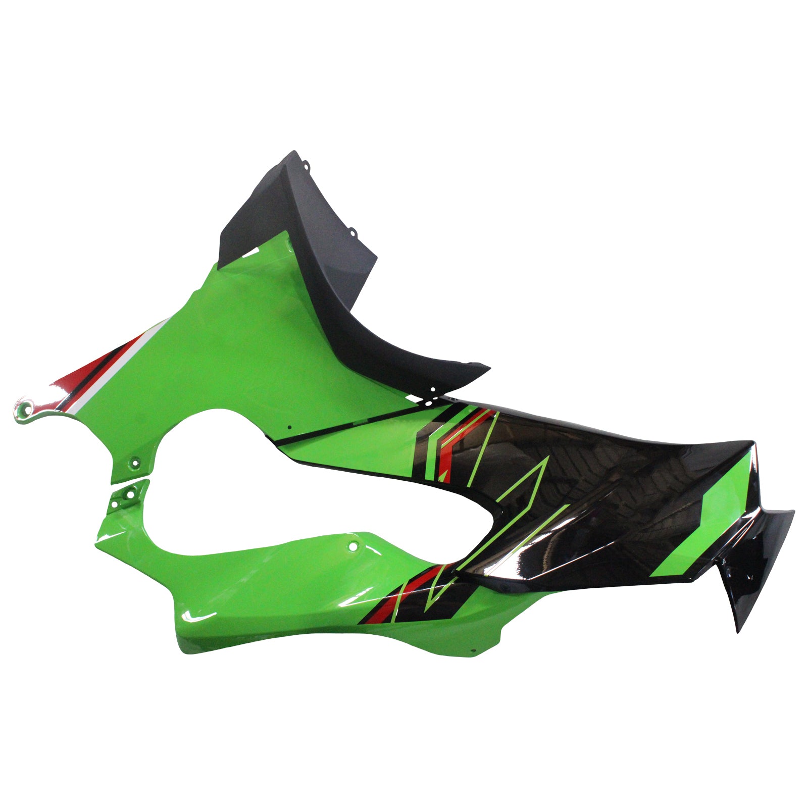 Amotopart 2021-2025 Kawasaki ZX10R ZX10RR Green Black Style8 Fairing Kit