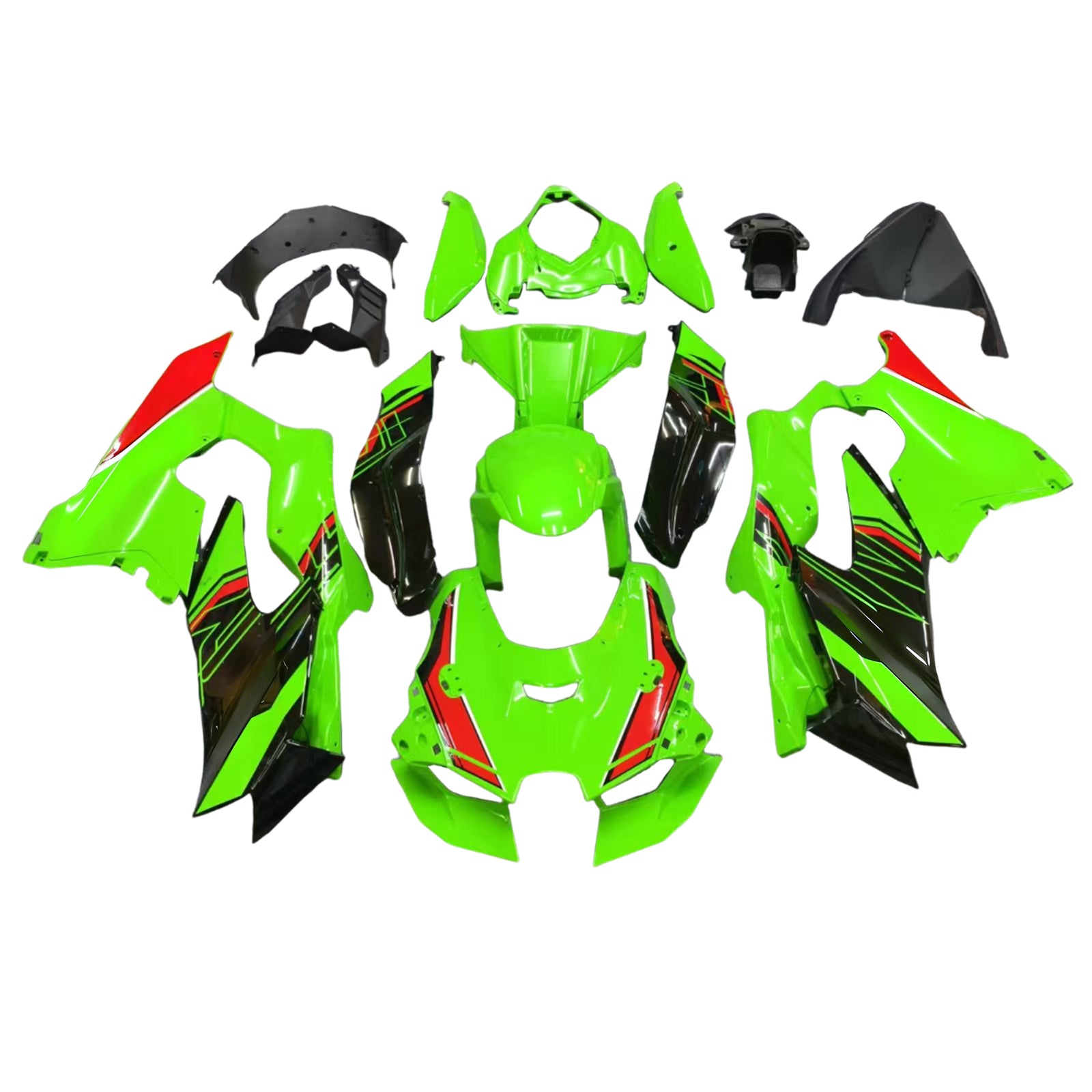 Amotopart 2021-2025 Kawasaki ZX10R ZX10RR Green Fairing