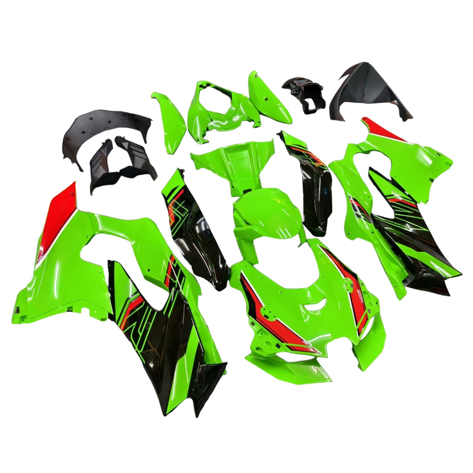 Amotopart 2021-2025 Kawasaki ZX10R ZX10RR Green Fairing