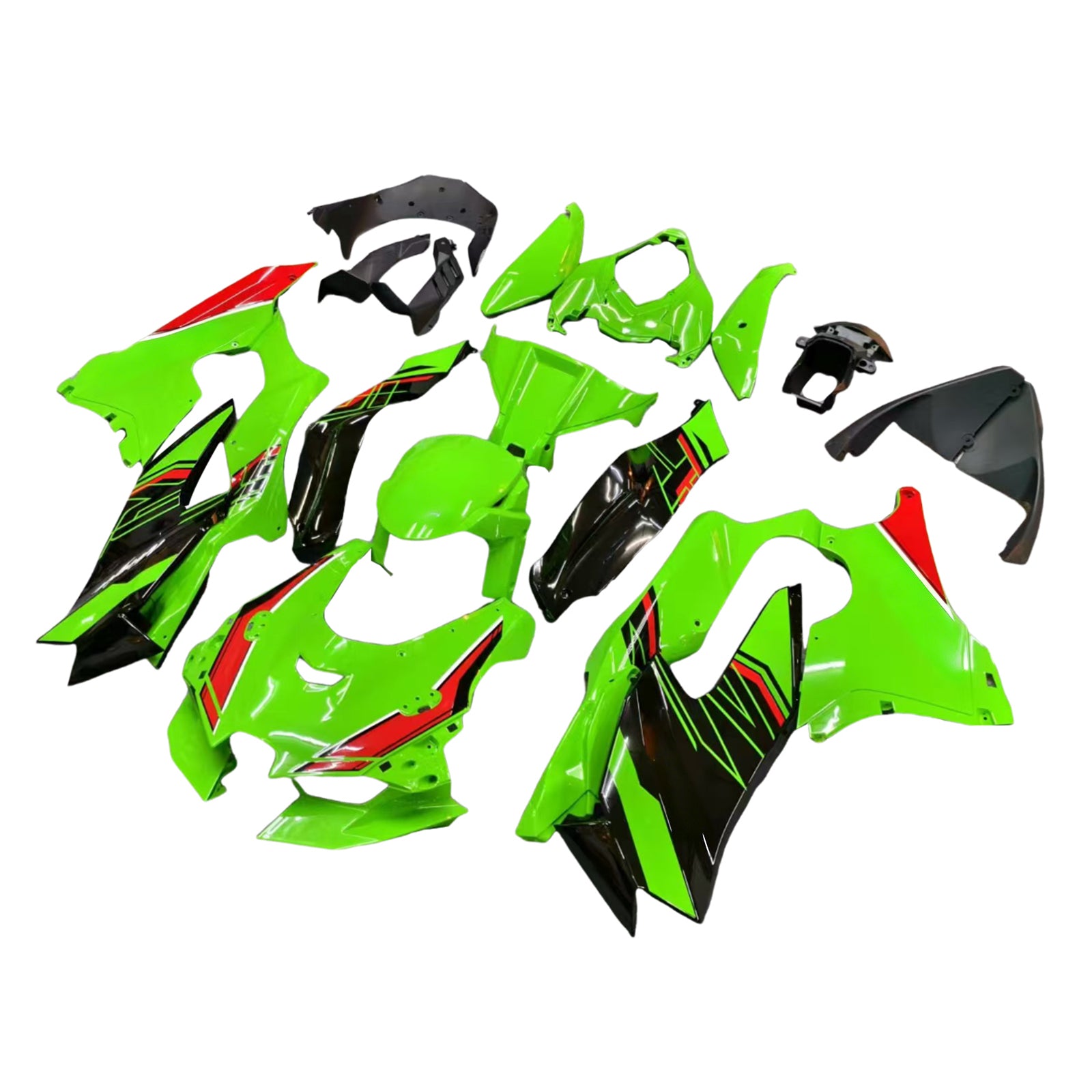 Amotopart 2021-2025 Kawasaki ZX10R ZX10RR Green Fairing