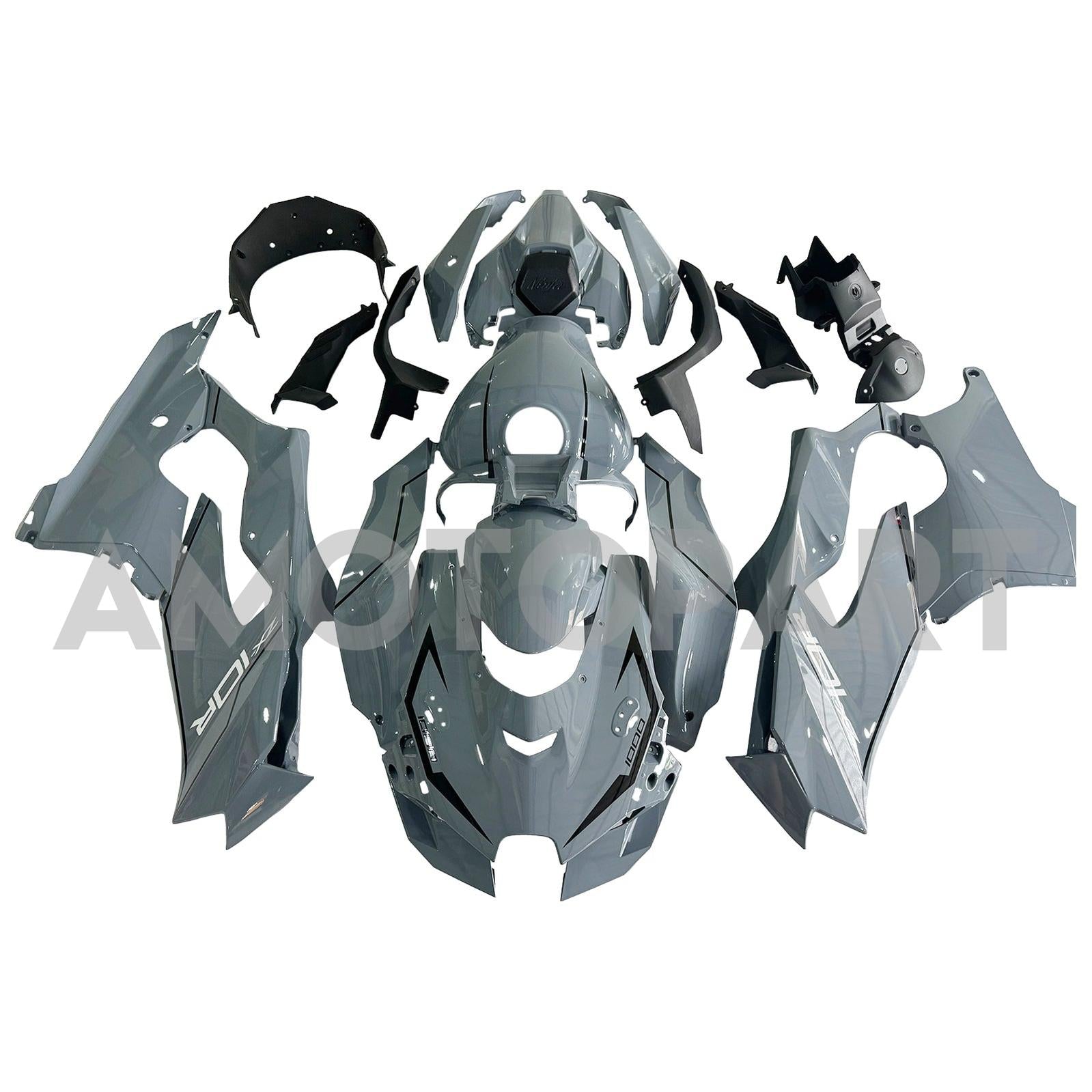 AMOTOPART 2021-2025 KAWASAKI ZX10R ZX10RR GRÅ FAIRING KIT
