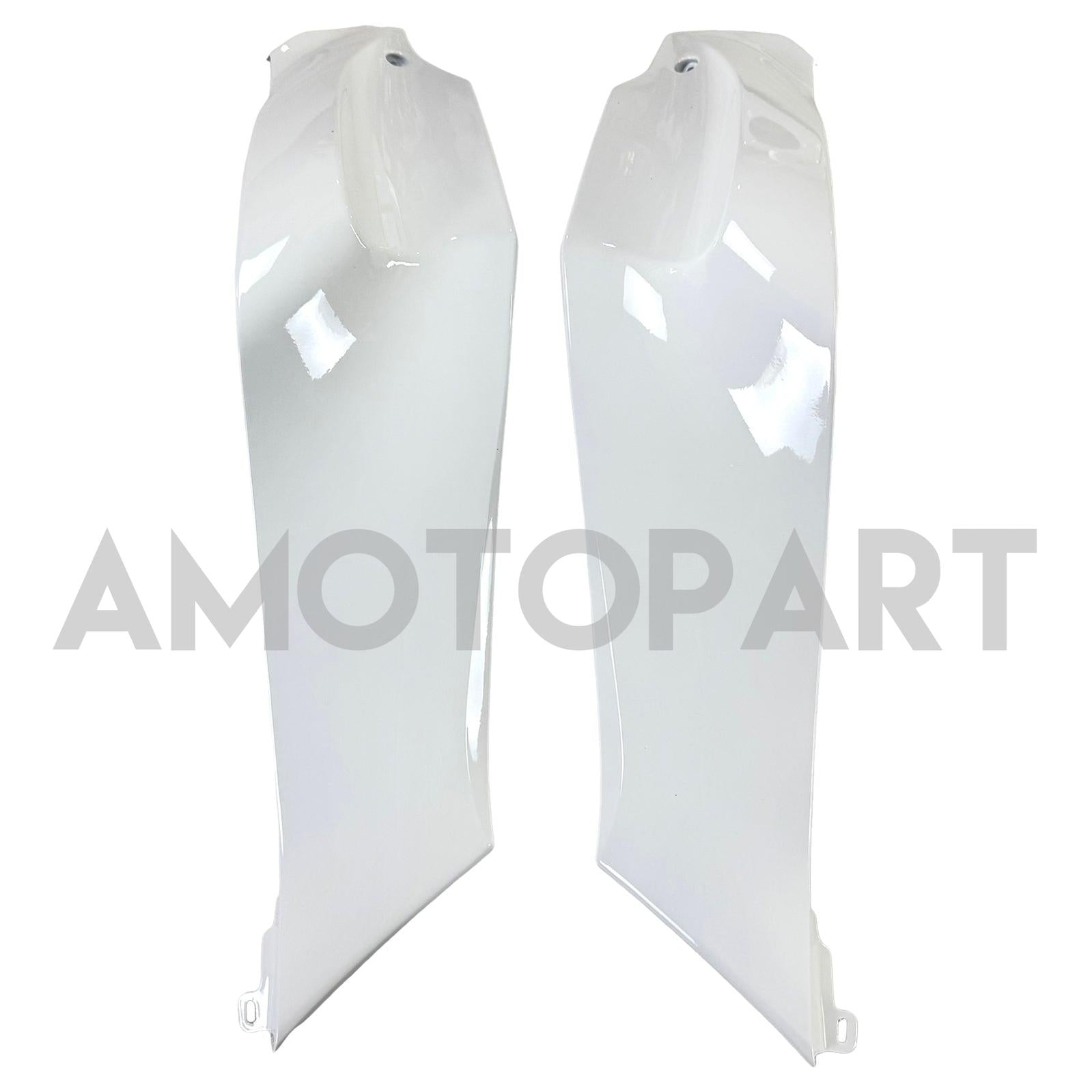 Amotopart 2021-2024 Kawasaki ZX10R ZX10RR 光沢のあるホワイト フェアリングキット