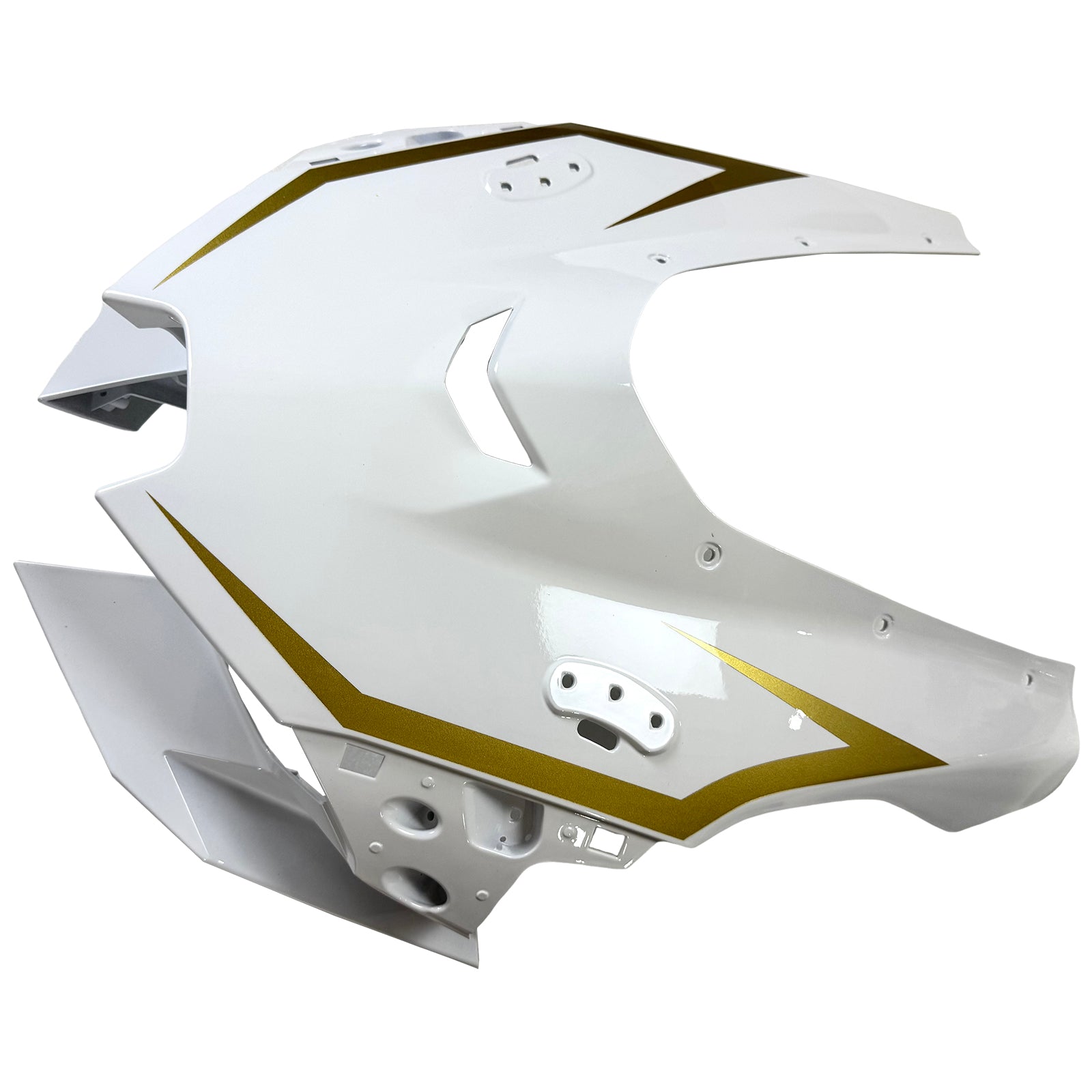 Amotopart 2021-2025 Kawasaki ZX10R ZX10RR Glossy White Fairing Kit