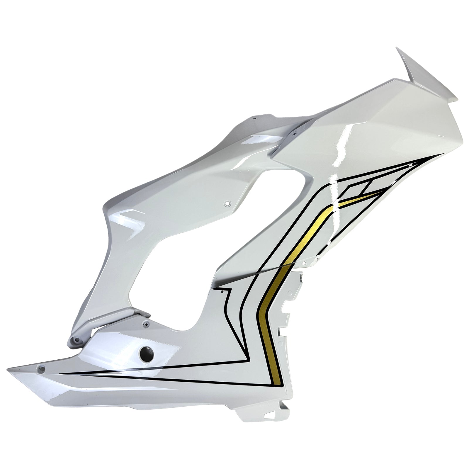 Amotopart 2021-2025 Kawasaki ZX10R ZX10RR Glossy White Fairing Kit