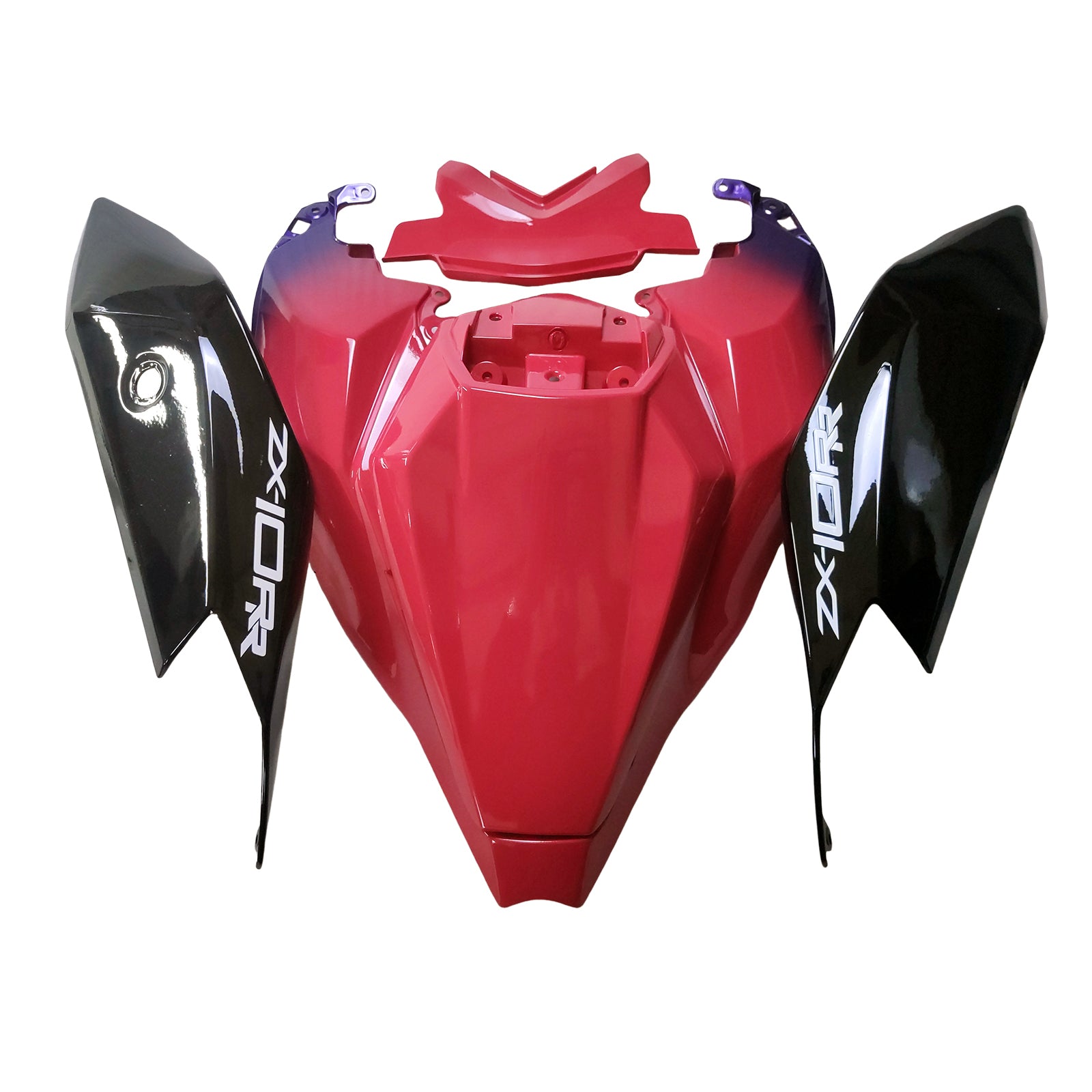 Amotopart 2021-2025 KAWASAKI ZX10R ZX10RR Black Purple Pink Fairring Kit