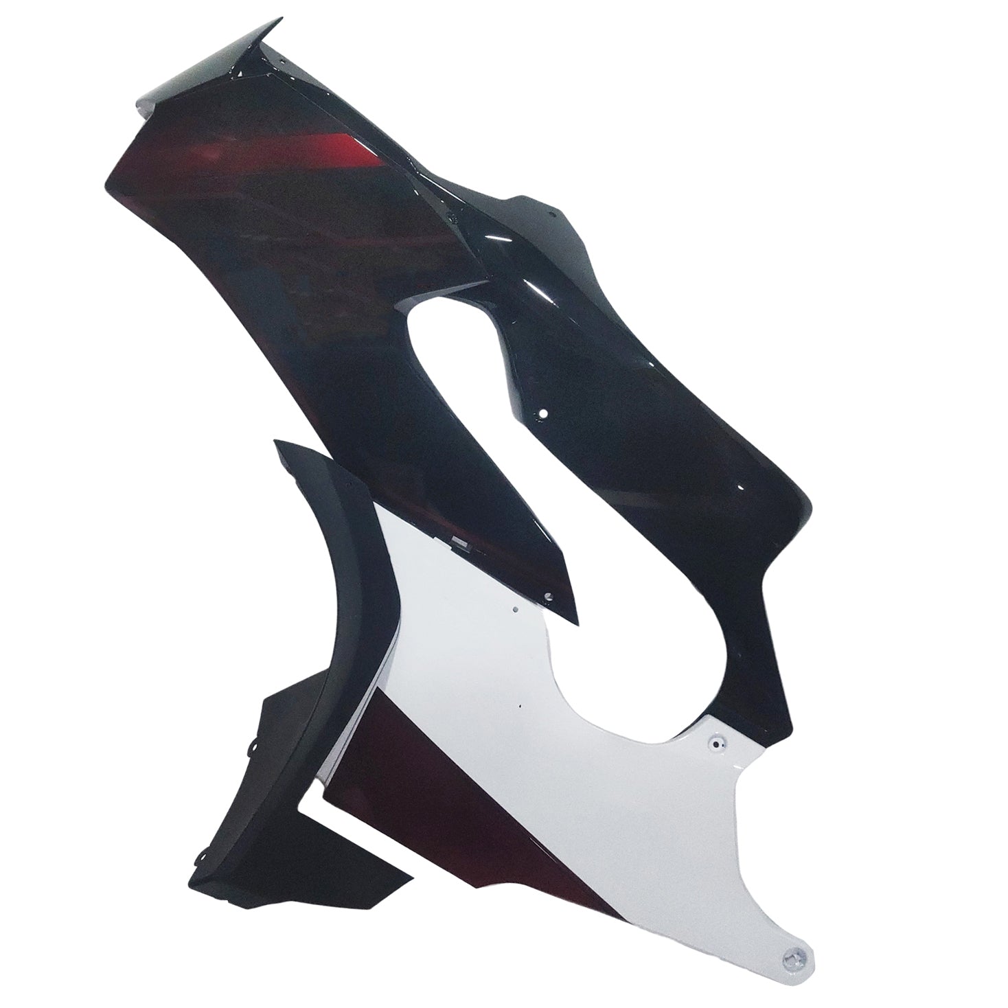 Amotopart 2021-2025 Kawasaki ZX10R ZX10RR Glossy Black White Red Fairing Kit