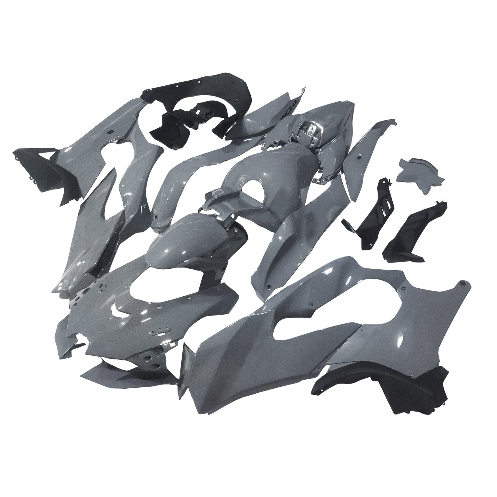 Amotopart 2021-2025 Kawasaki ZX 10RR ZX 10R Grey Fairing Kit