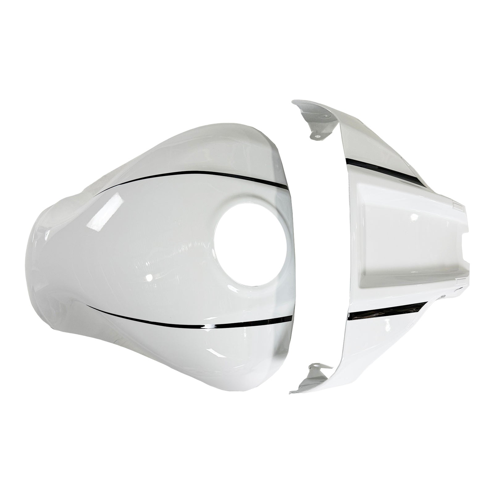 Amotopart 2021-2024 Kawasaki ZX 10RR ZX 10R Kit de carenado blanco negro