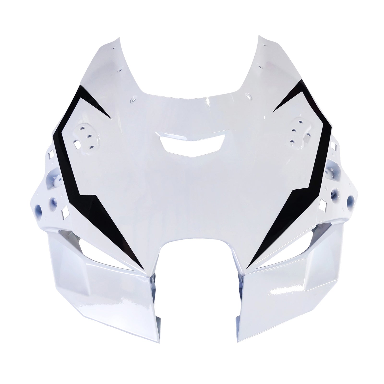 Amotopart 2021-2025 Kawasaki ZX 10RR ZX 10R Glossy Black White Fairing Kit