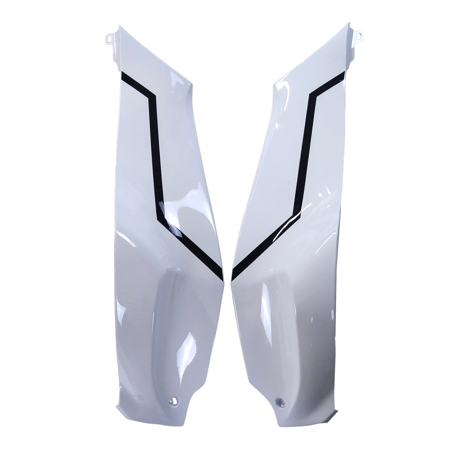 Amotopart 2021-2025 Kawasaki ZX 10RR ZX 10R Glossy Black White Fairing Kit