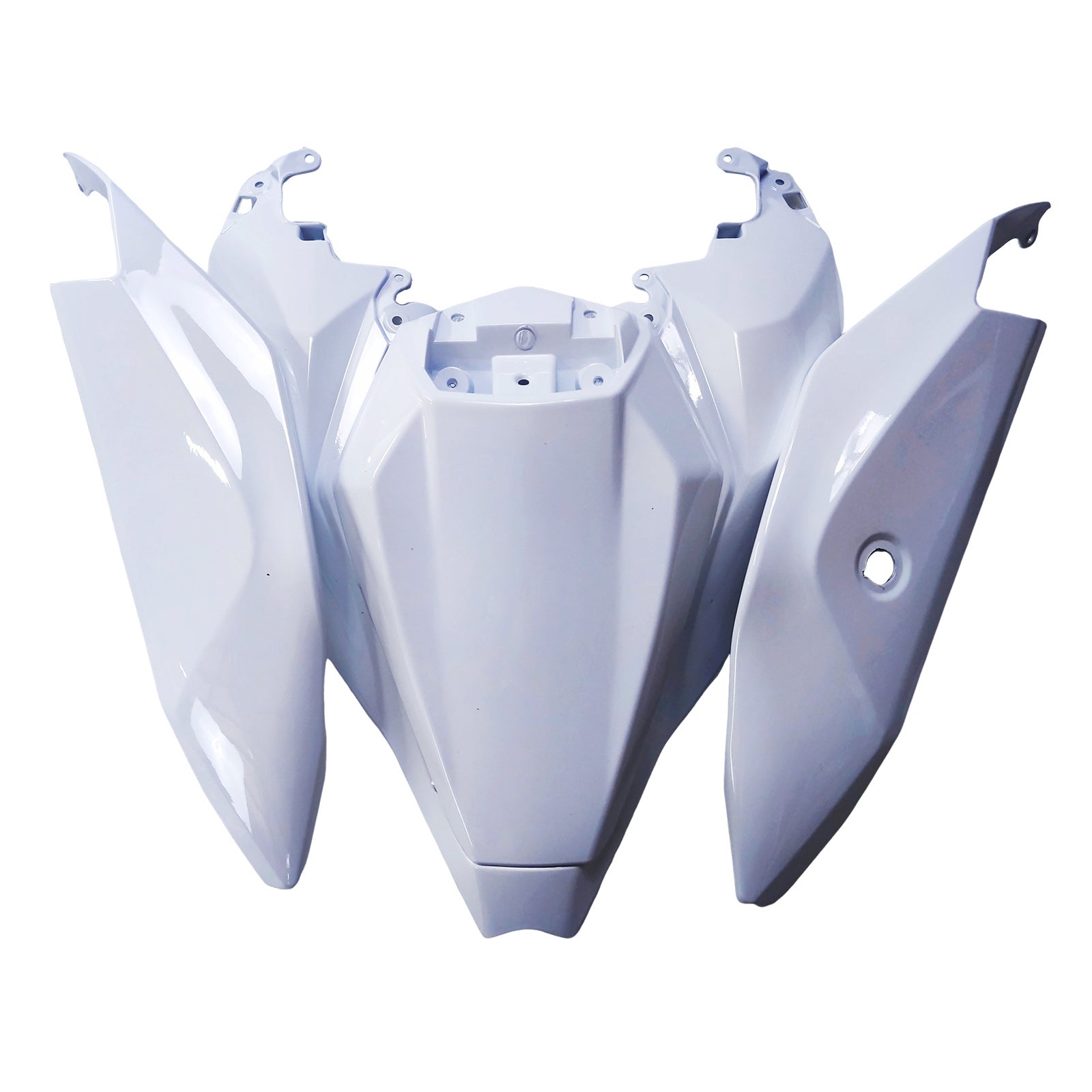 Amotopart 2021-2025 Kawasaki ZX 10RR ZX 10R Glossy Black White Fairing Kit