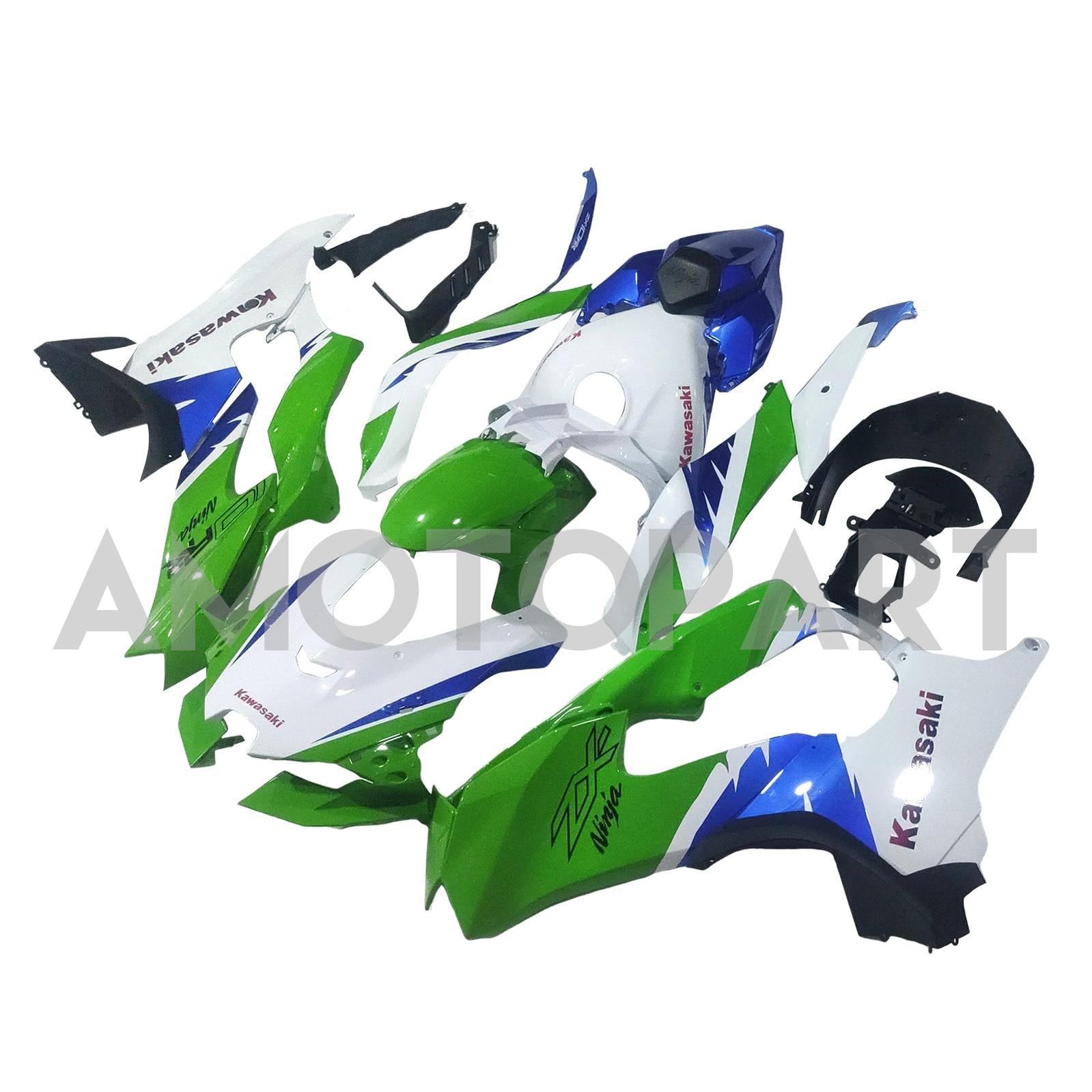 Amotopart 2021-2025 Kawasaki ZX 10RR ZX 10R White Green Blue Blue Verkellung
