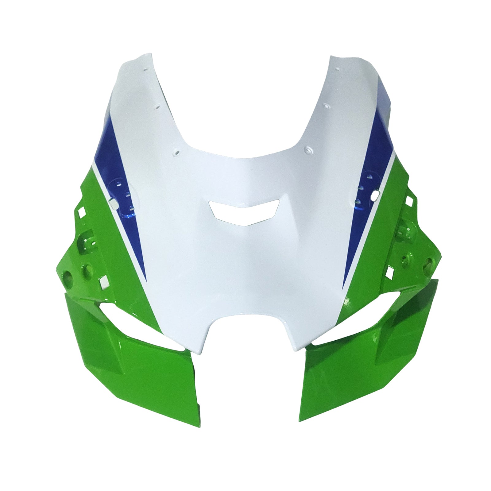 Amotopart 2021-2025 Kawasaki ZX 10RR ZX 10R White Green Blue Fairing Kit