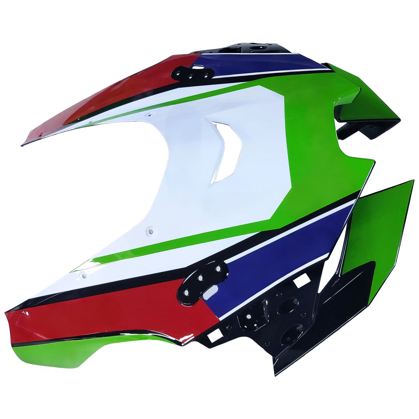 Amotopart 2021-2025 ZX-10R ZX-10RR Kawasaki Green&White Fairing Kit