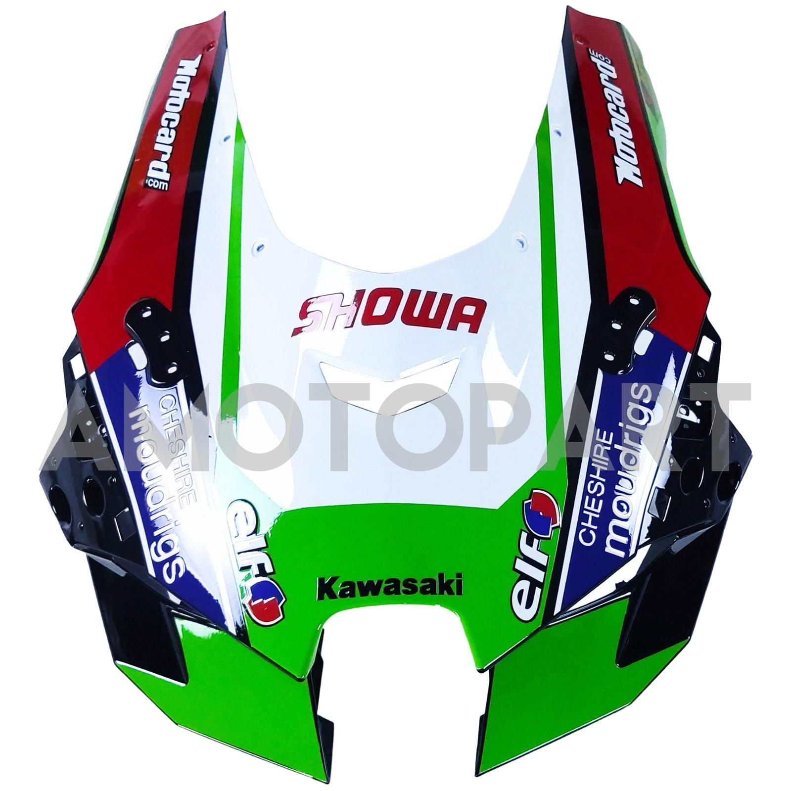 Amotopart 2021-2025 ZX-10R ZX-10RR KAWASAKI GREEN & WHITE RAKING KIT