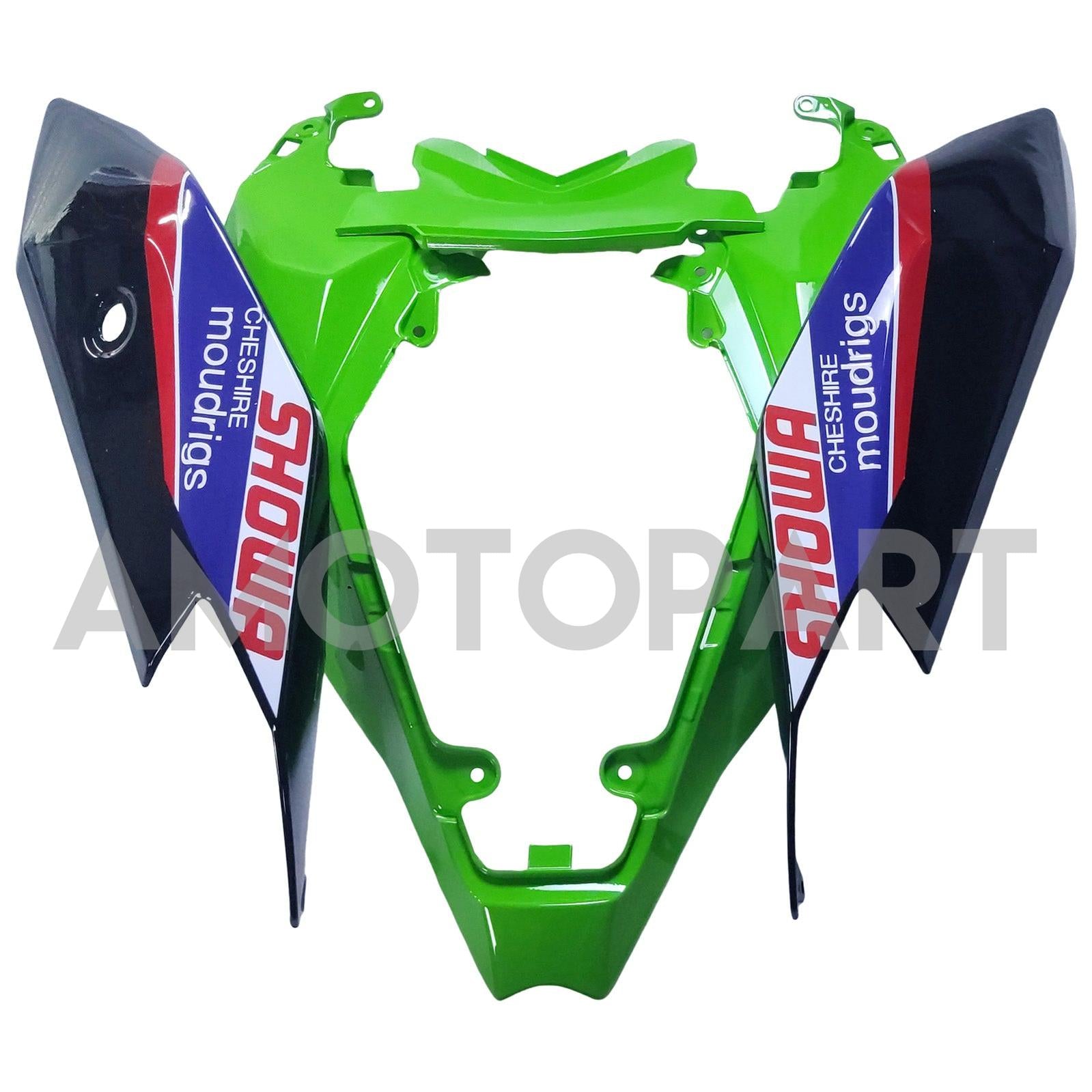 Amotopart 2021-2025 ZX-10R ZX-10RR KAWASAKI GREEN & WHITE RAKING KIT