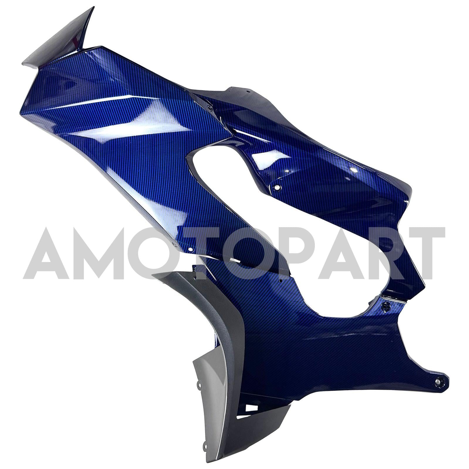 Amotopart 2021-2025 Kawasaki ZX14R ZZR1400 Carbon Fiber Grey Blue Fairing Kit