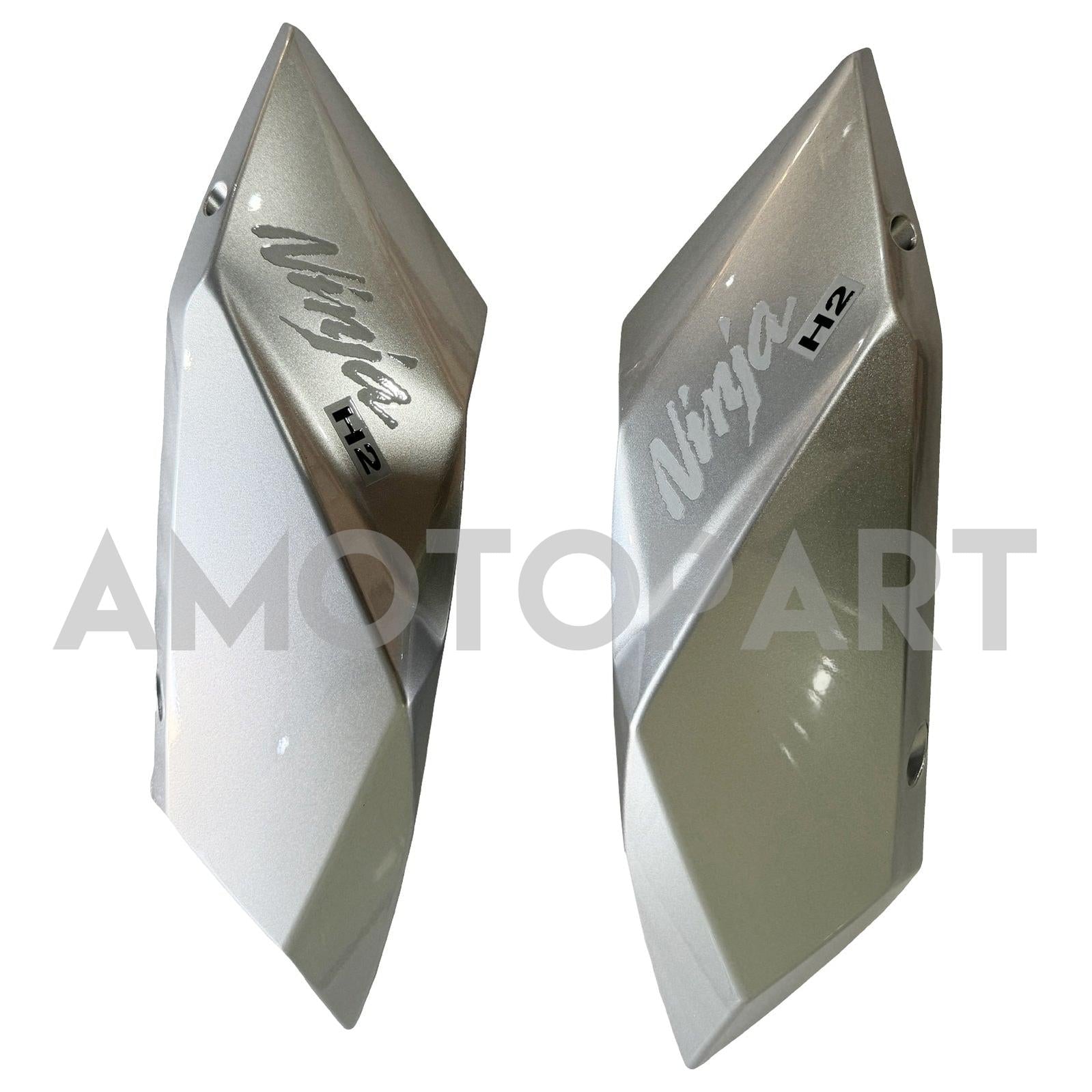 Amotopart 2015-2022 Kawasaki Ninja H2 Sliver Grey Fairing Kit